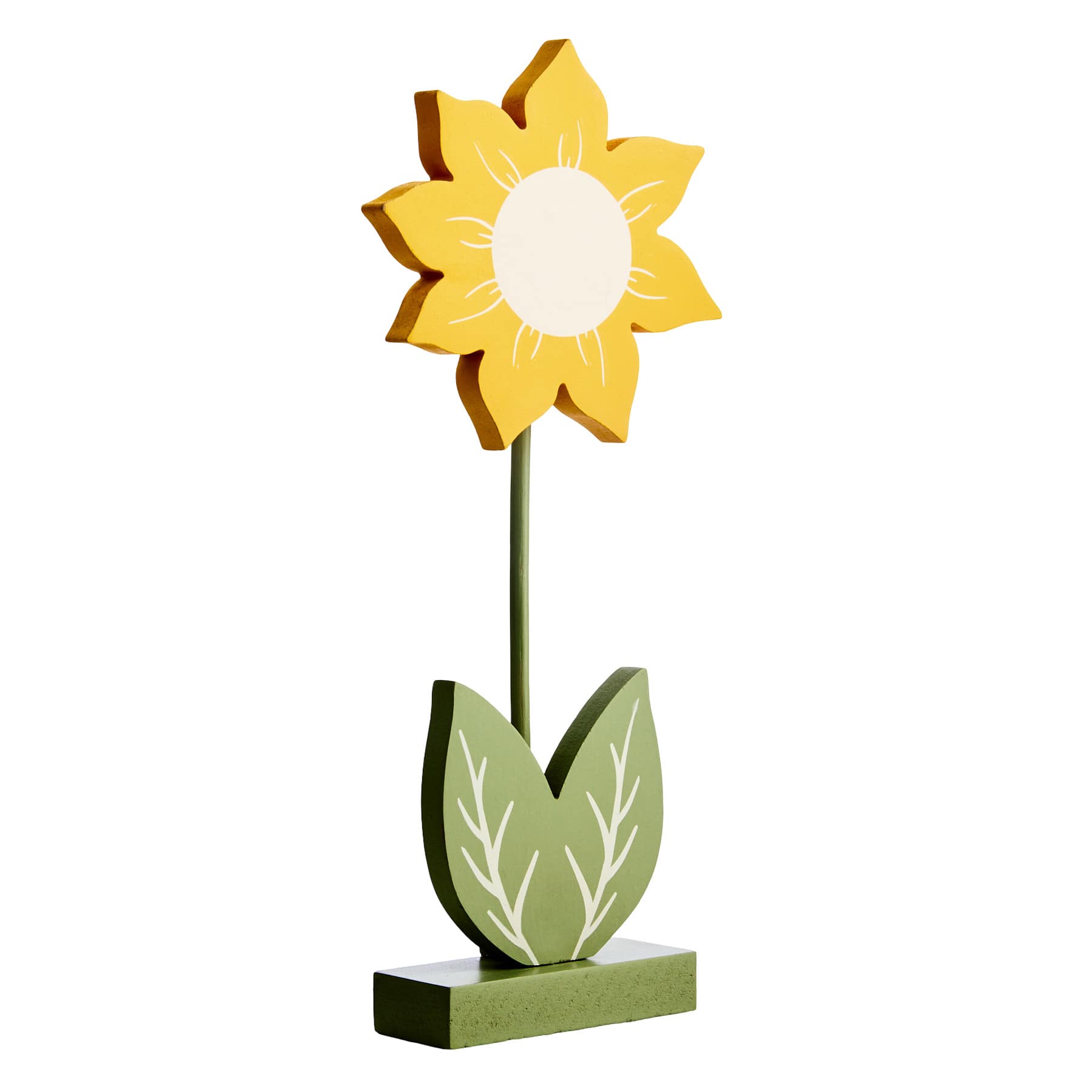 Homespun Harvest Yellow Flower Table Decor, 9.5"