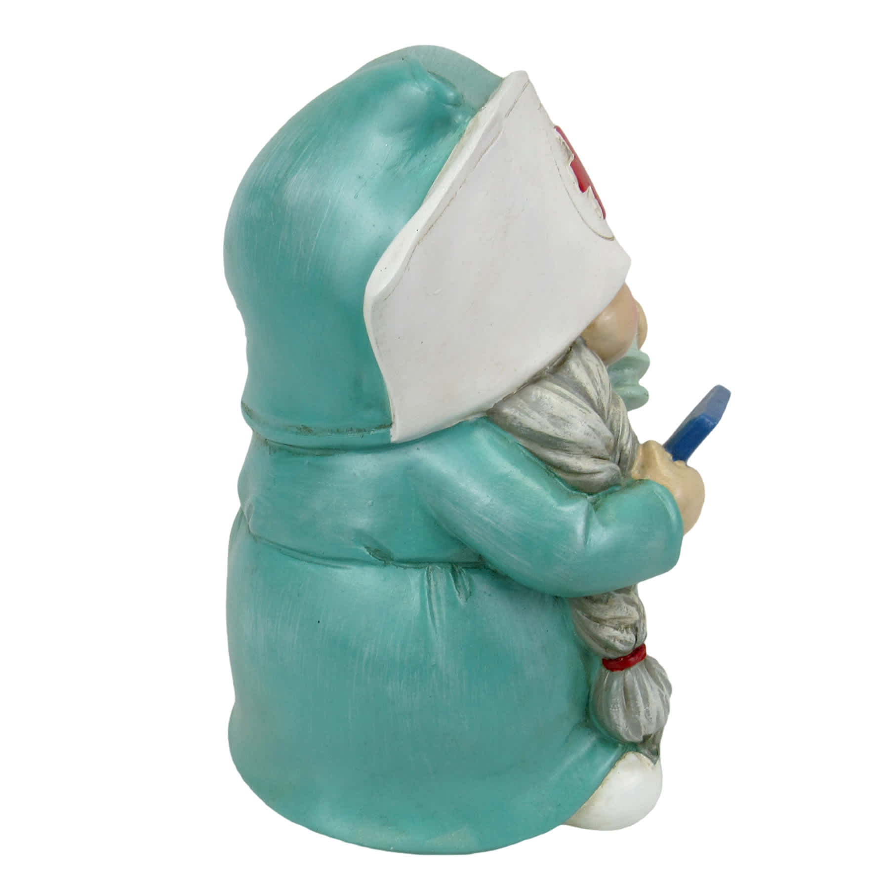 Nurse Gnome Outdoor Garden Statue, 7.5"