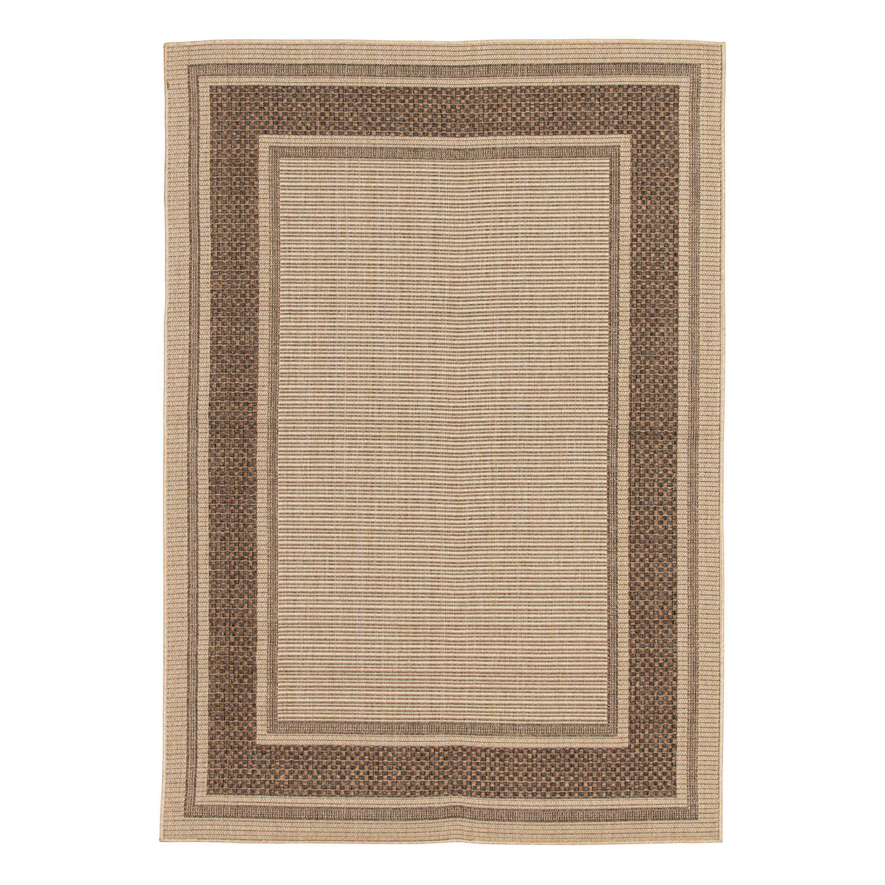 (E212) Santorini Cayden Natural Indoor & Outdoor Accent Rug, 2x4