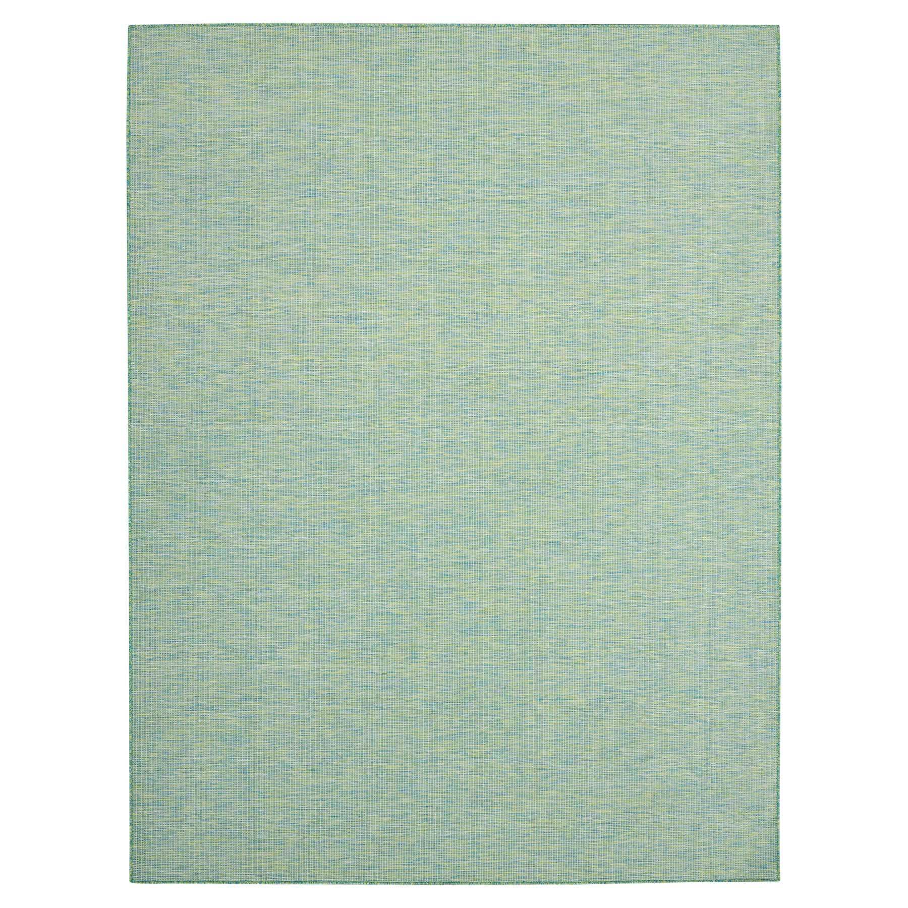 (E522) Positano Blue & Green Outdoor Area Rug, 5x7