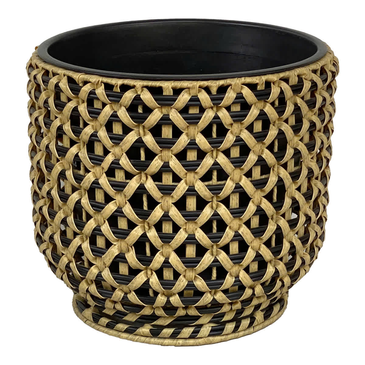 Poly Rattan Outdoor Planter, Medium