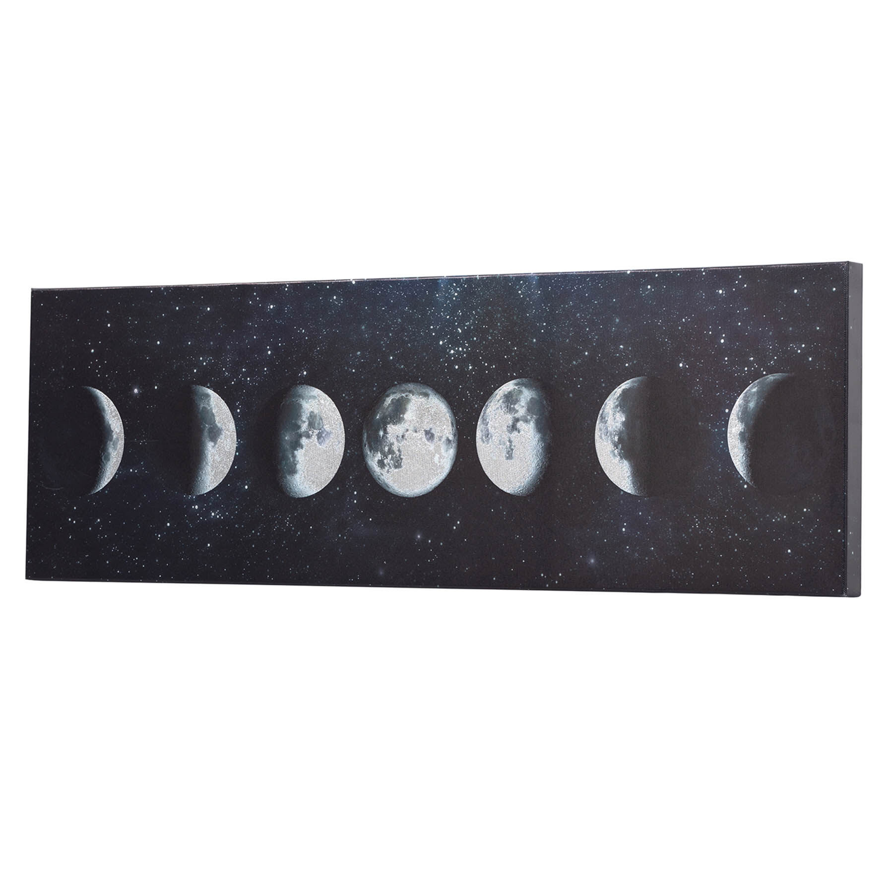 Moon Phases Canvas Wall Art, 30x10