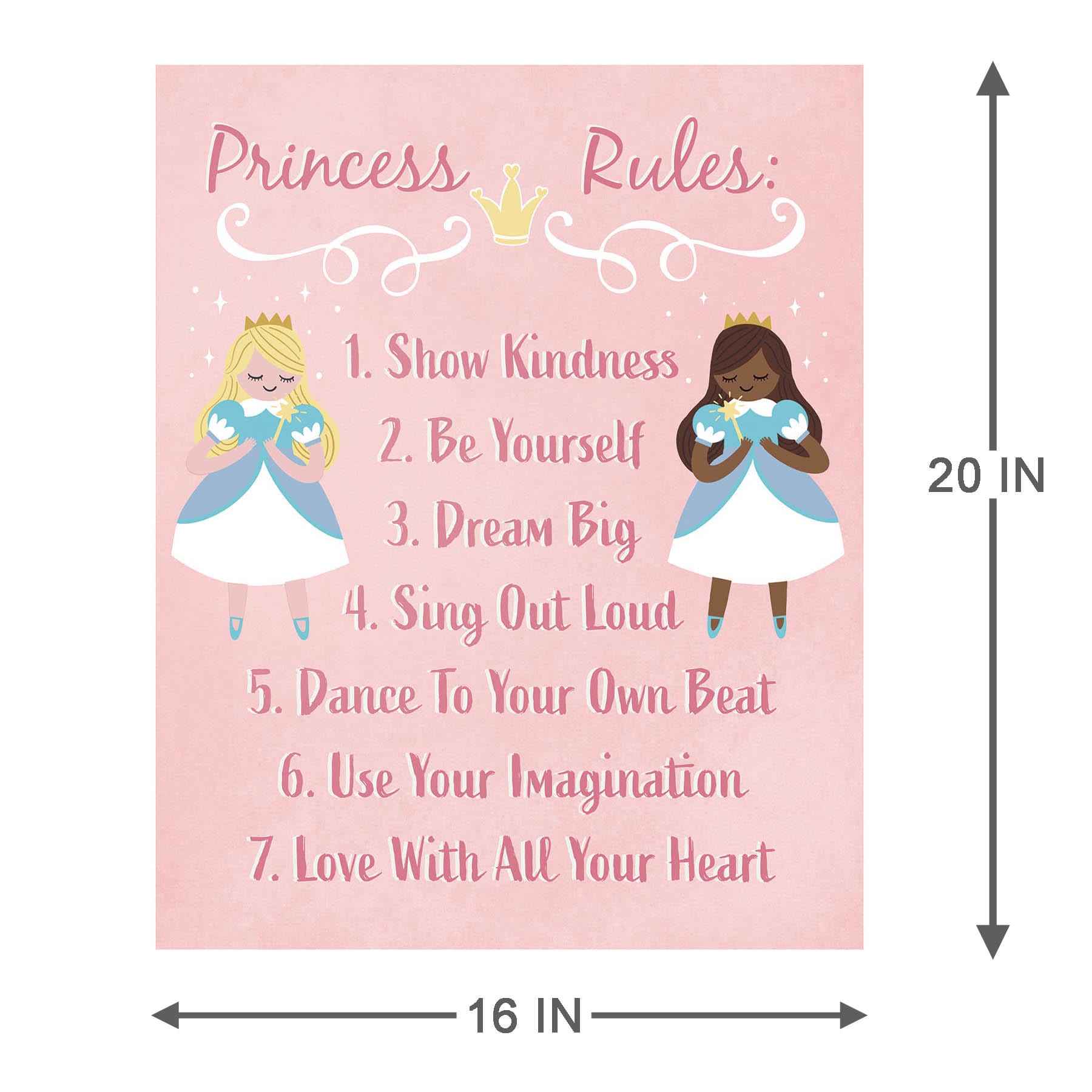 Tiny Dreamers Princess Canvas Wall Art, 16x20