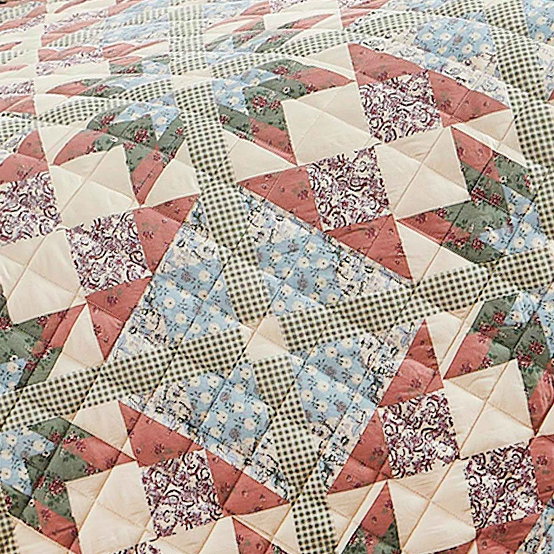 3-Piece Betsy Multicolor Quilt Set, Full/Queen