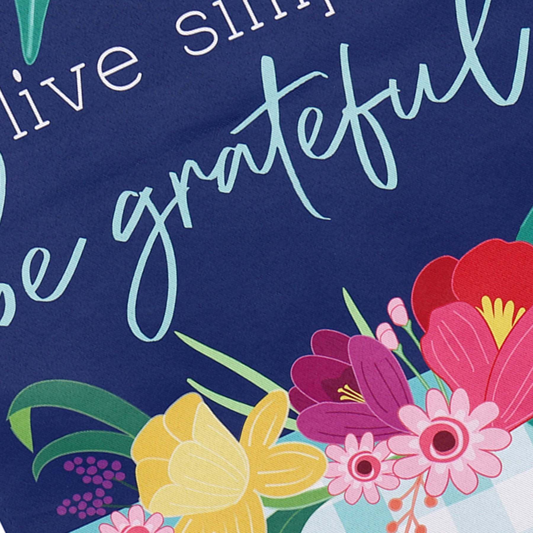 Live Simply Be Grateful Garden Flag, 18"