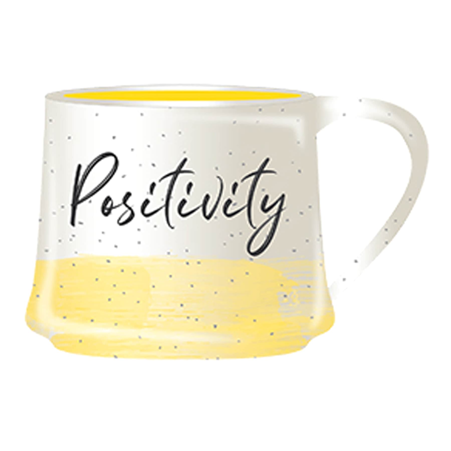 Speckled Yellow Positivity Mug, 20oz