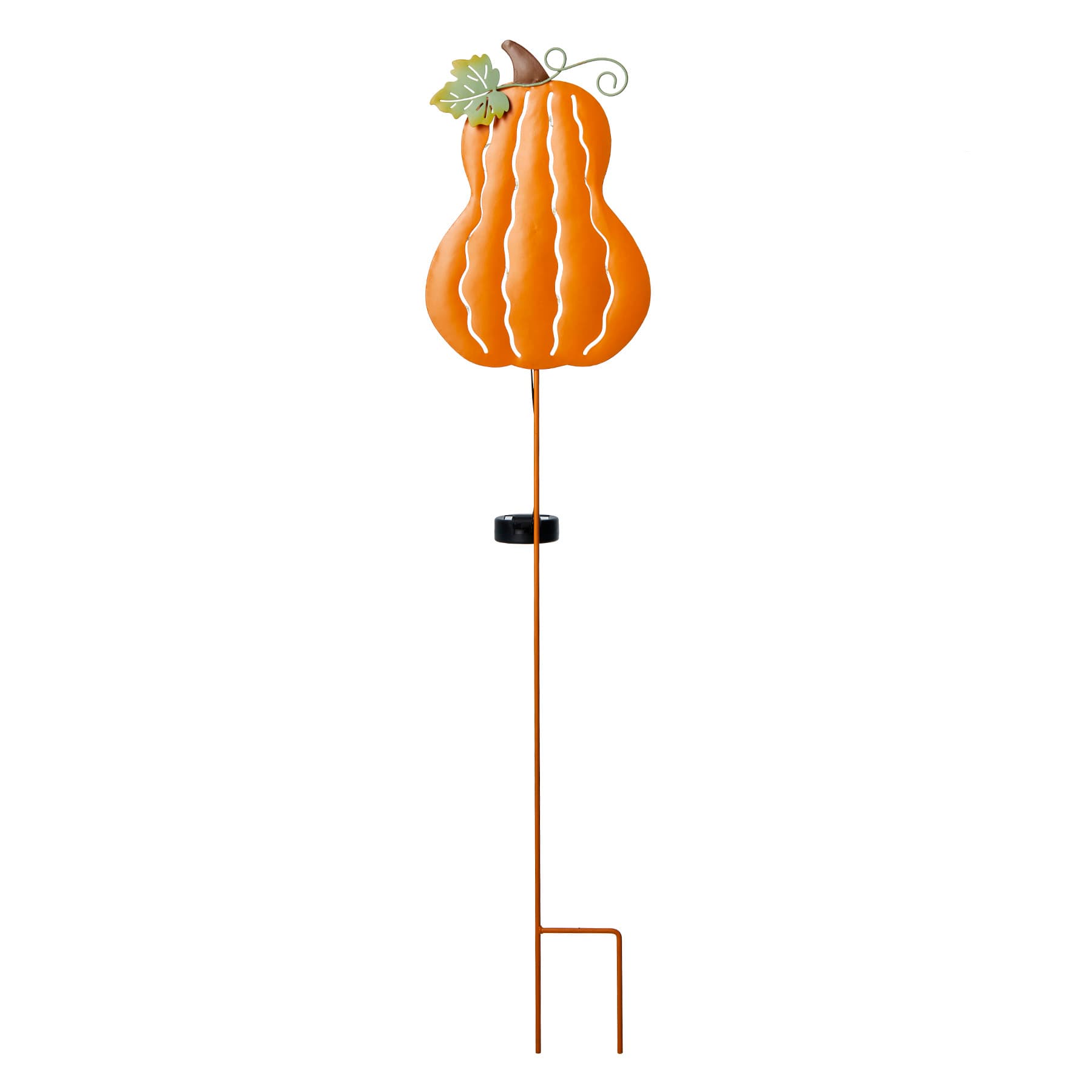 Homespun Harvest Solar Lit Pumpkin Yardstake, 36"
