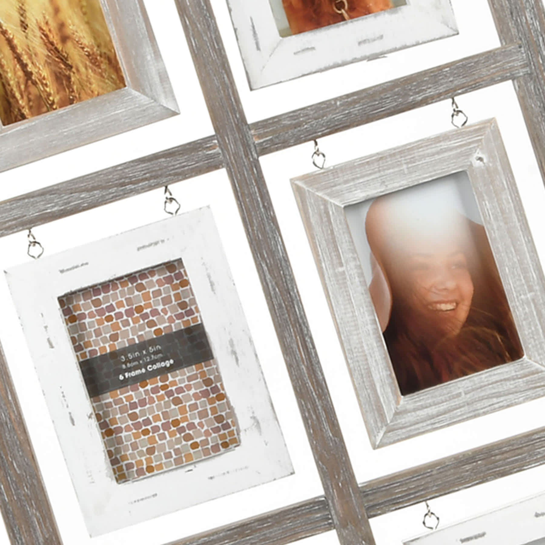 6-Opening Rustic Collage Frame, 16x20