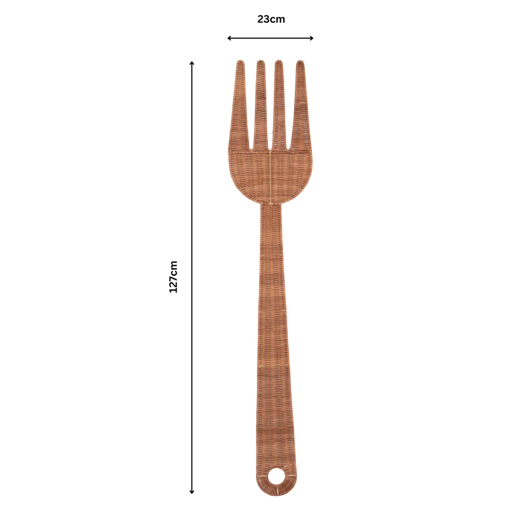 Rattan Fork Wall Decor