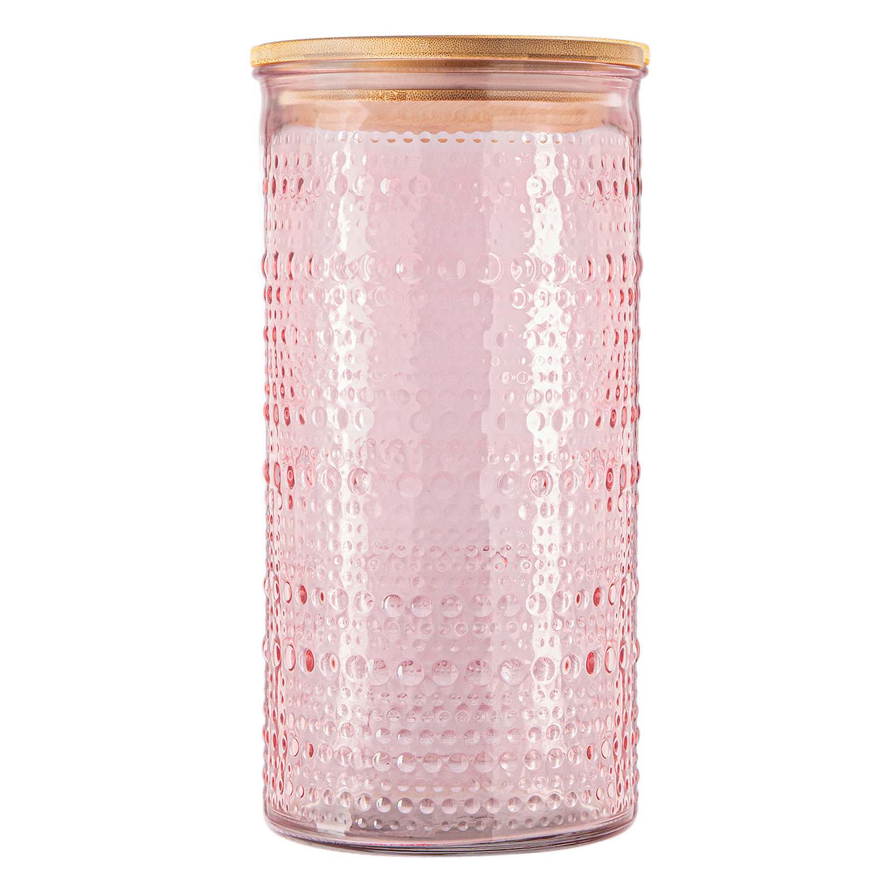 Halo Blush Pink Canister with Bamboo Lid, 69oz