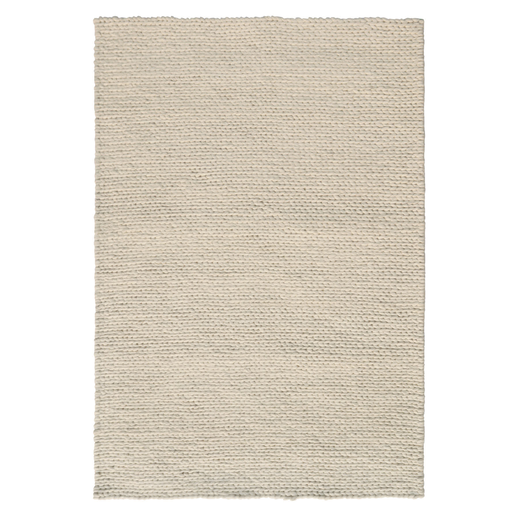 (A494) Honeybloom Ivory Chunky Knit Patterned Area Rug, 8x10