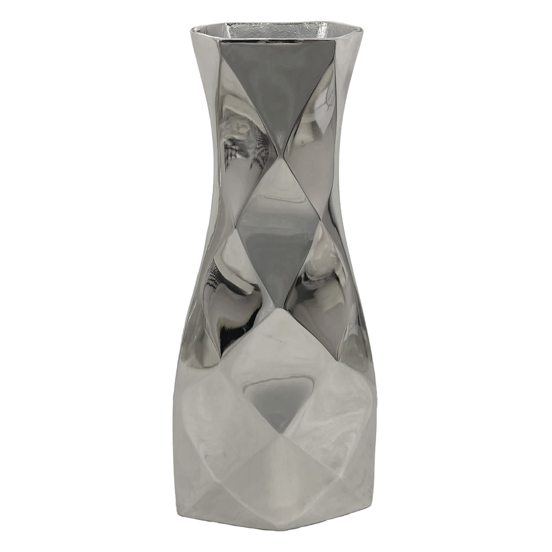 Laila Ali Metallic Aluminum Vase, 14"