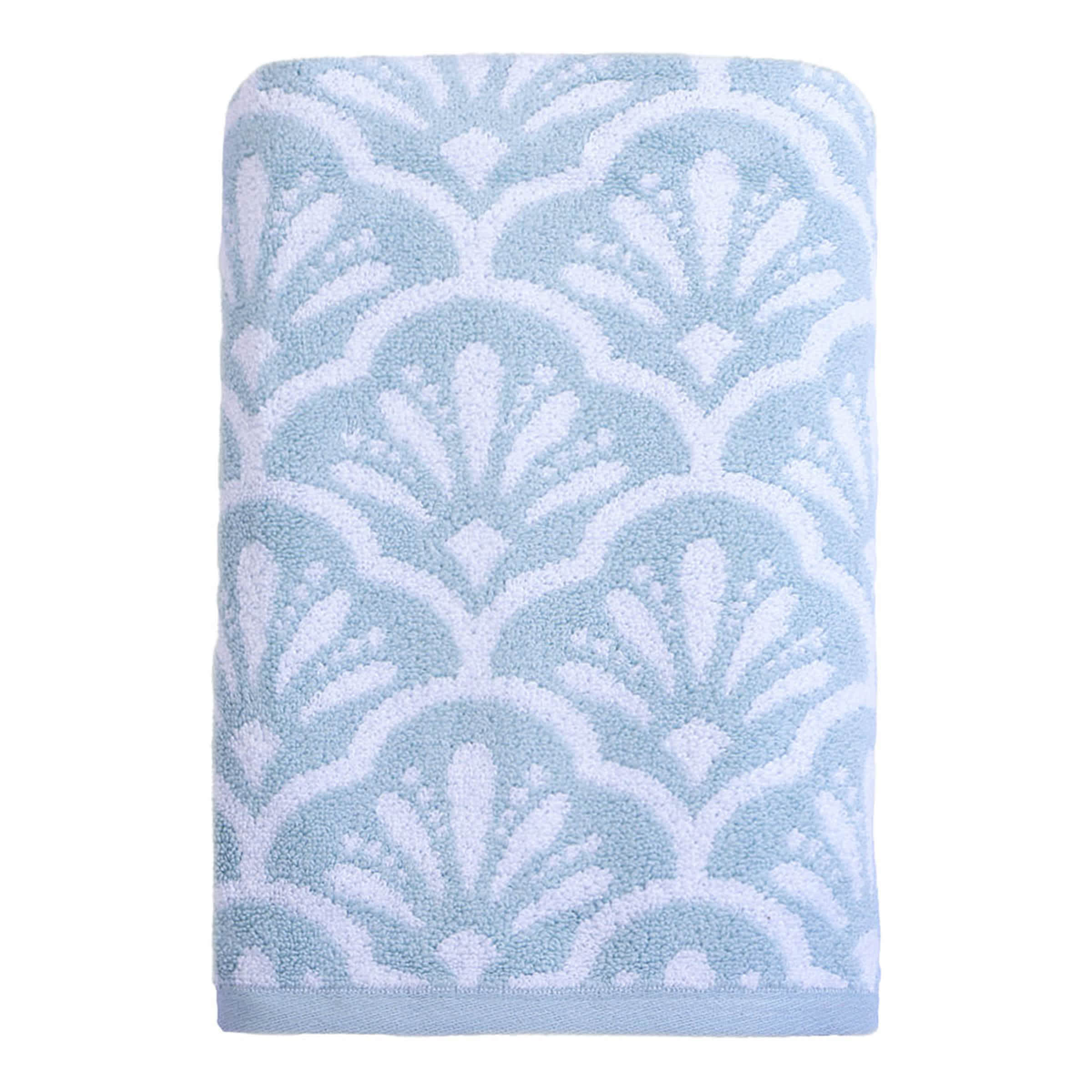 Providence Luxury Blue Jacquard Towel Set