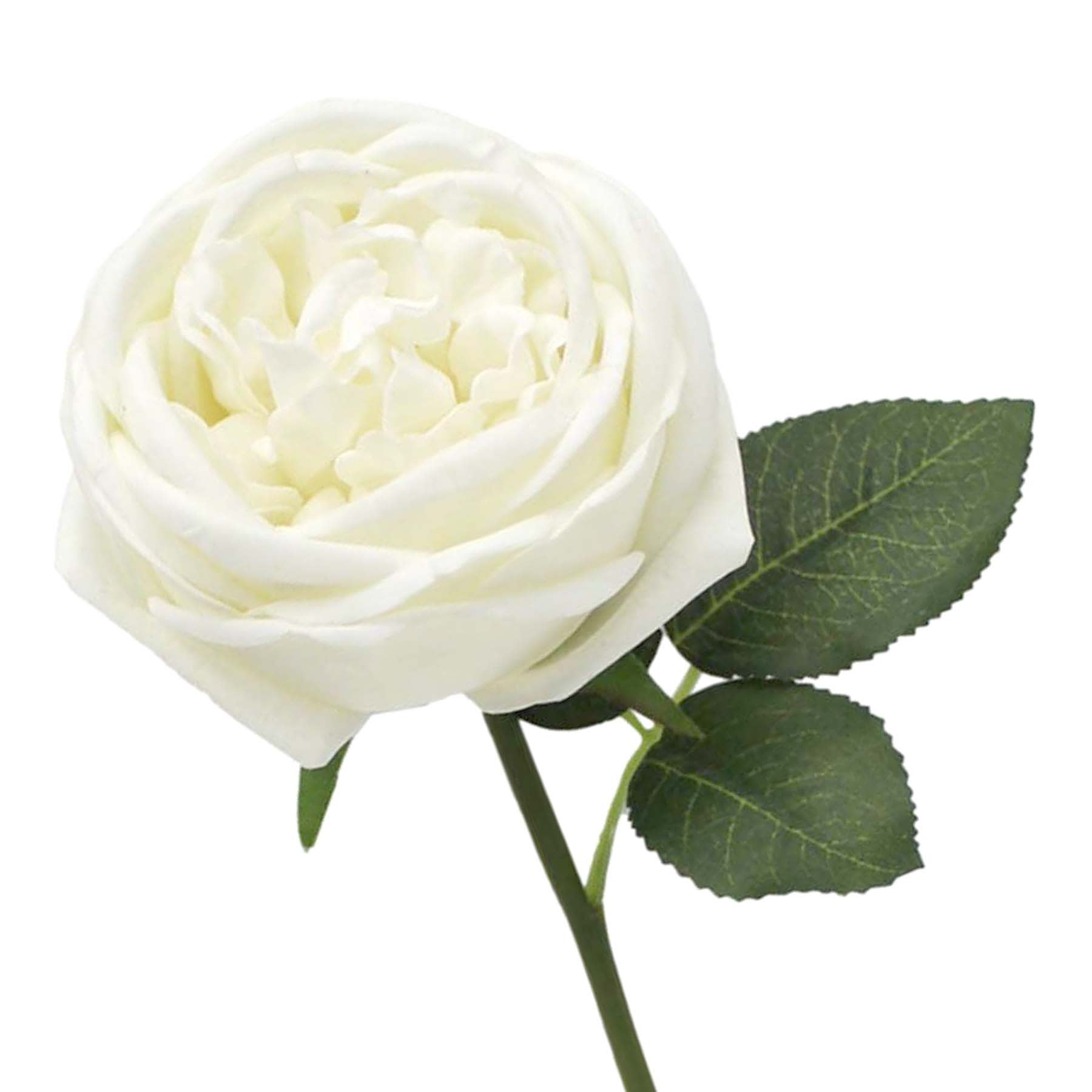 Willow Crossley White Real Touch Rose Floral Pick, 12"