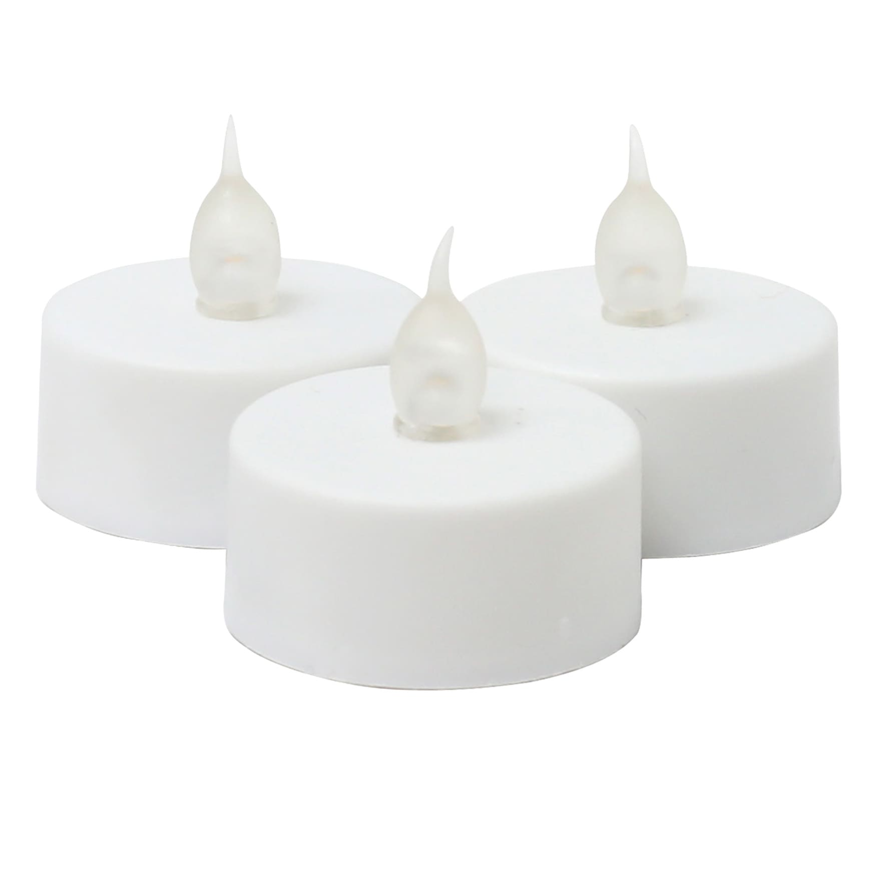 3-Pack White LED Tealight Candles