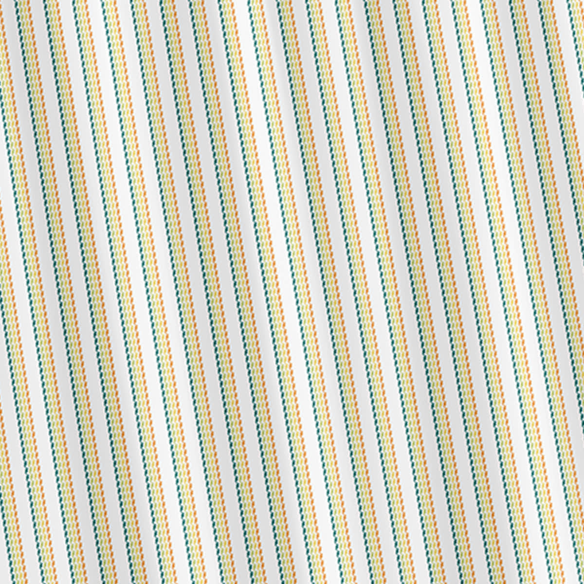 Tiny Dreamers Dinoskater Blue & Yellow Striped Shower Curtain, 72"