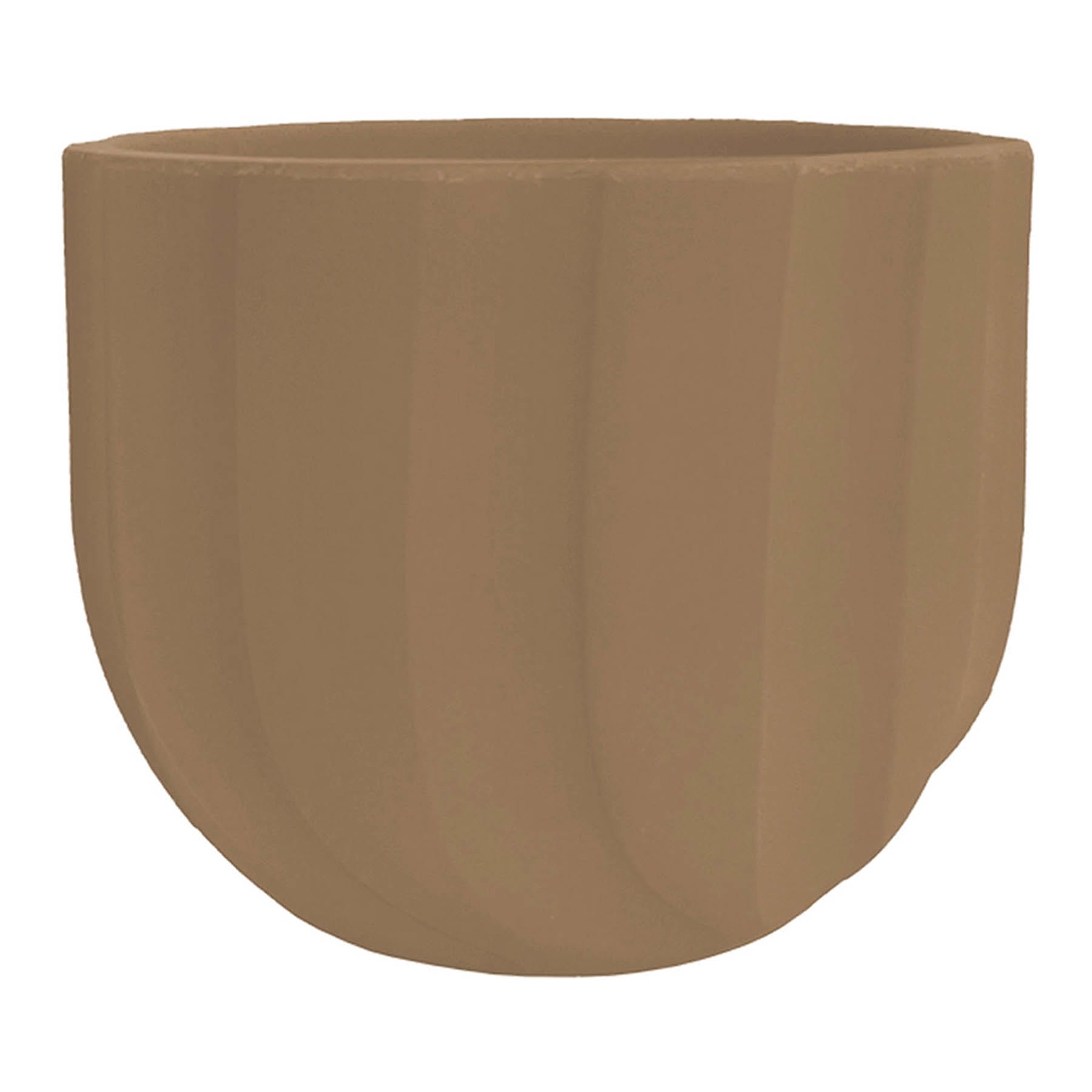 Ochre Spello Ondulato Planter, 6"
