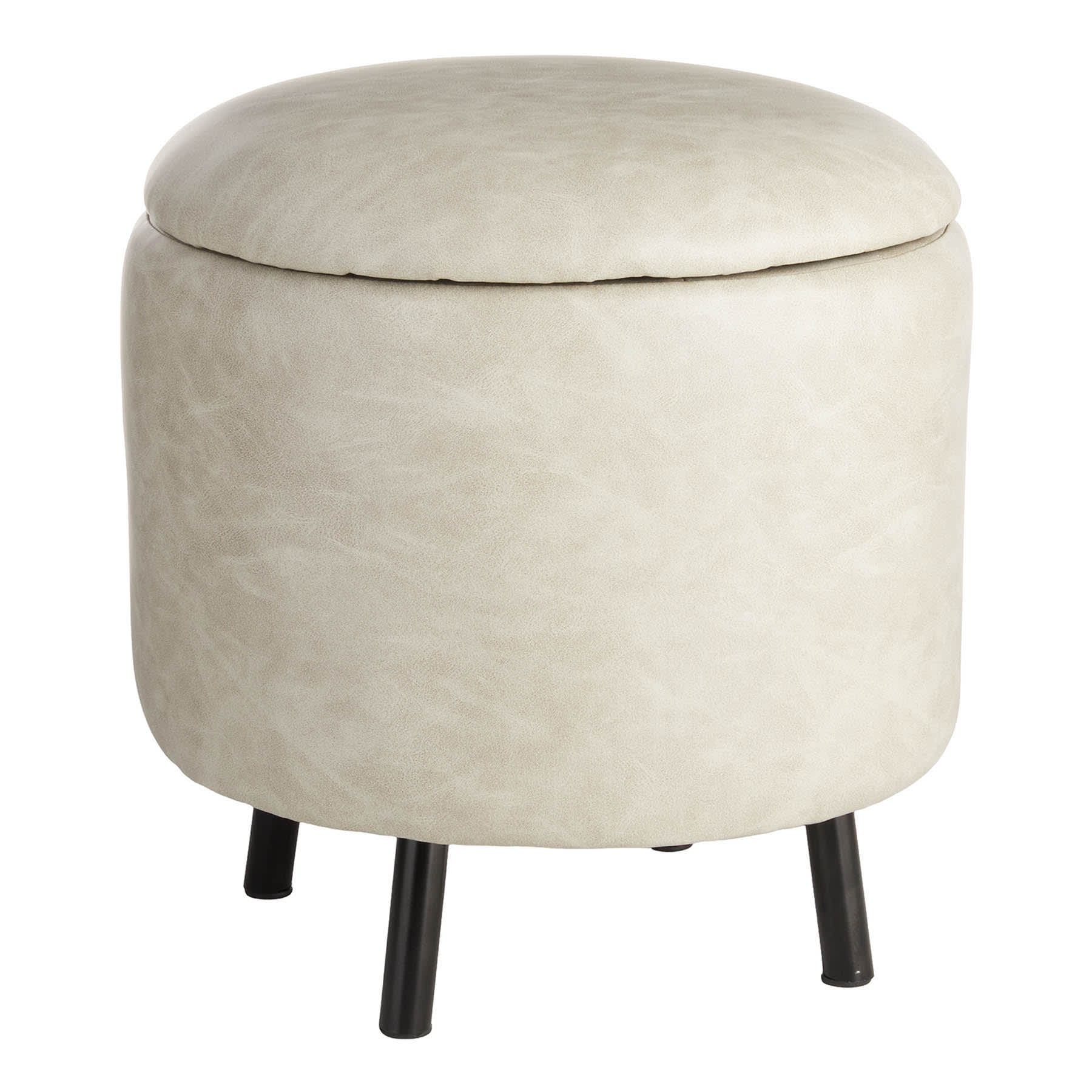 Crosby St. Andre Storage Ottoman, Grey
