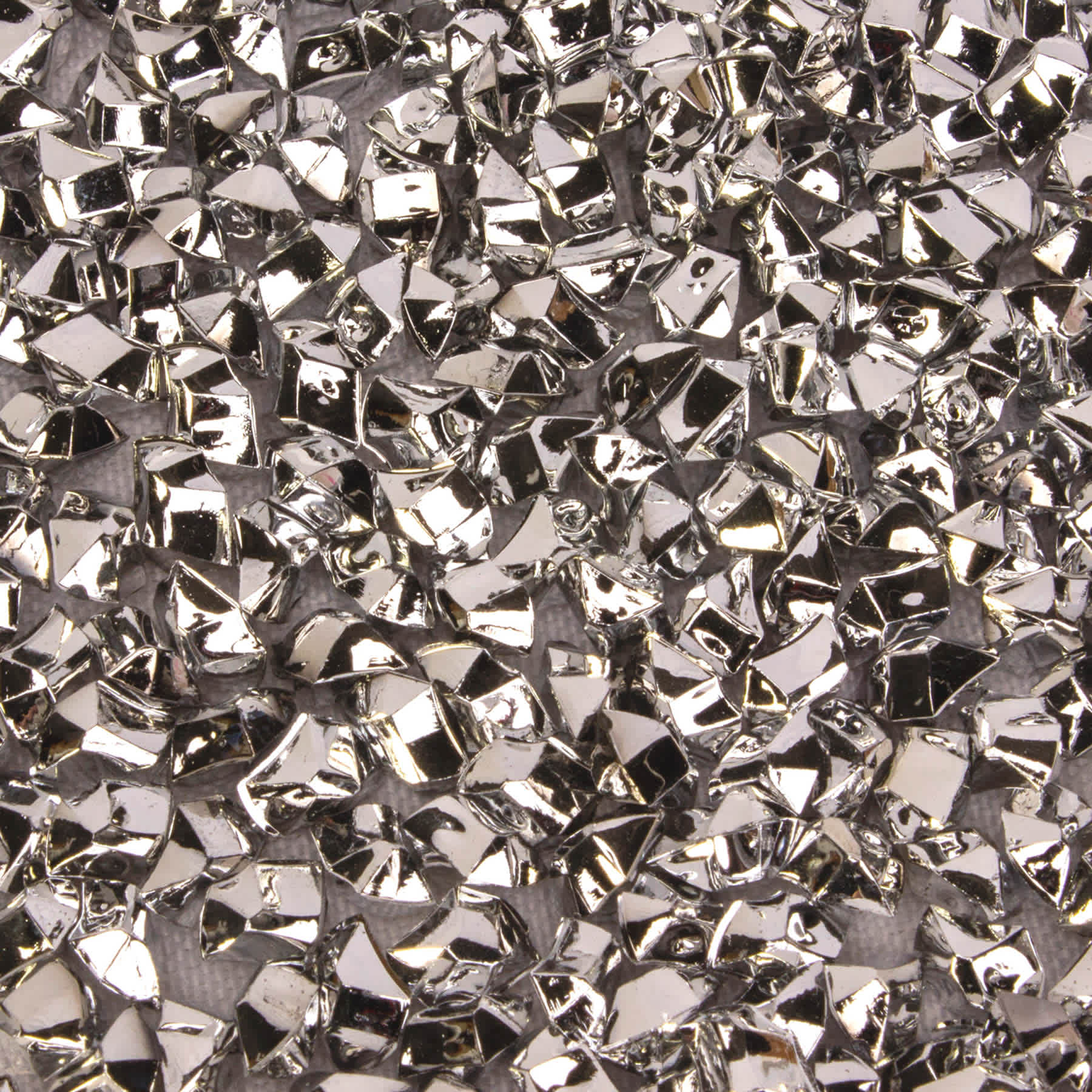 300-Count Metallic Silver Mini Gem Scatters