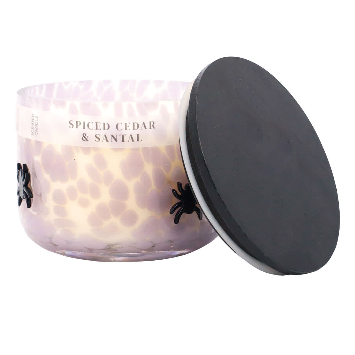 Spiced Cedar & Santal Scented Spider Icon Jar Candle, 12oz