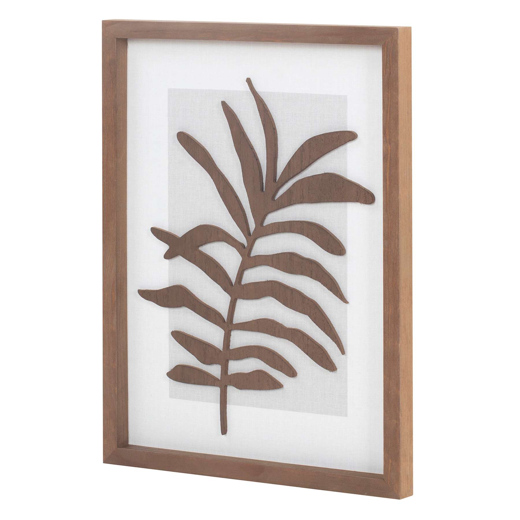 Cutout Leaves Wooden Wall Art, 12x16