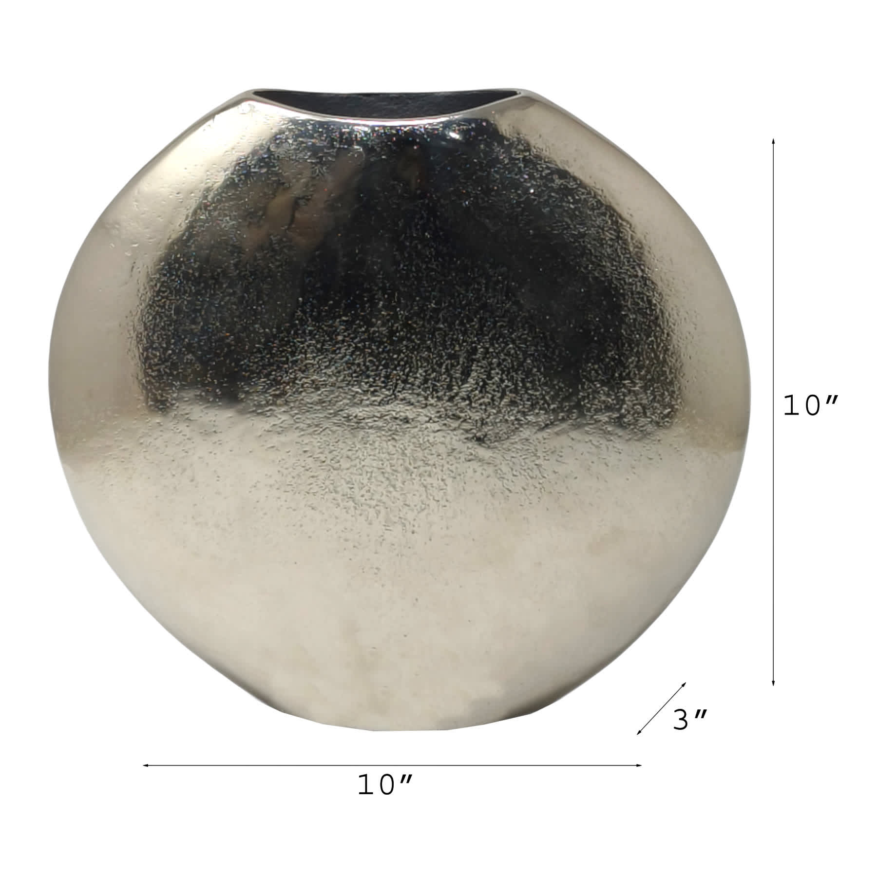 Metal Vase, 10x3.5x10