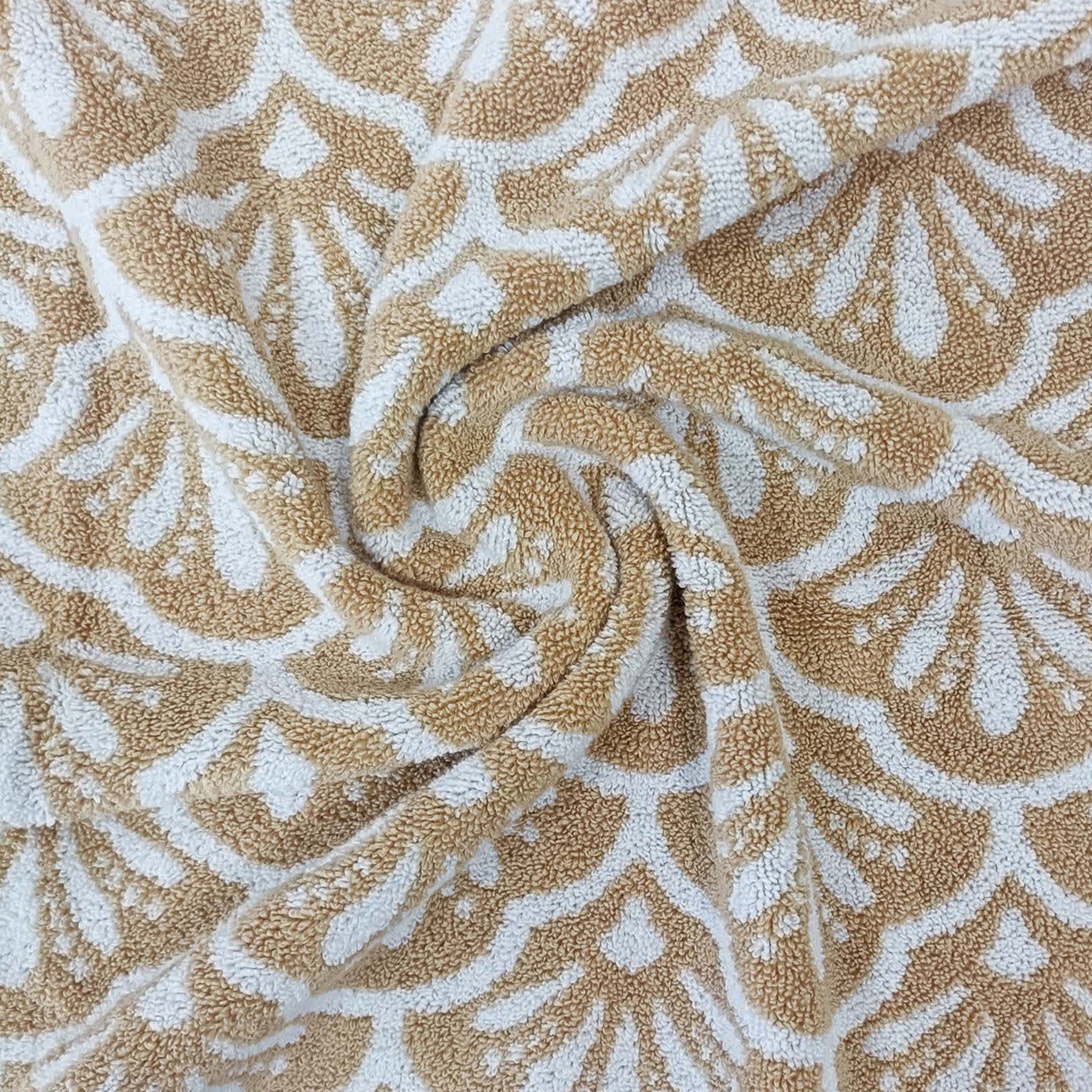 Providence Luxury Sesame Jacquard Bath Towel, 33x56