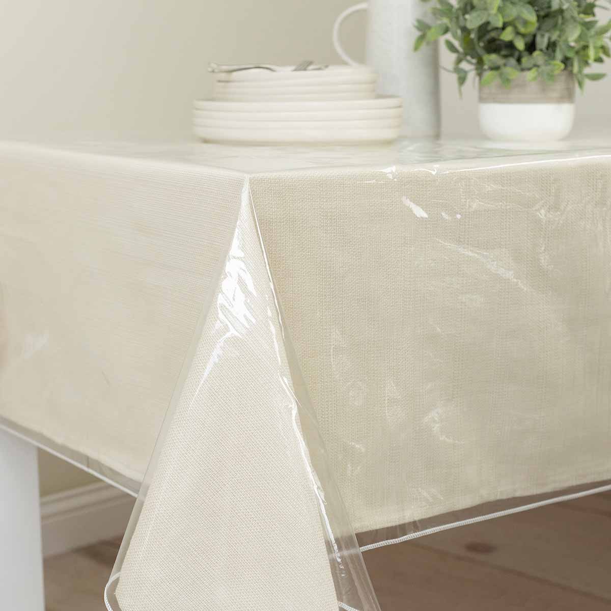 Clear Vinyl Tablecloth, 60x84