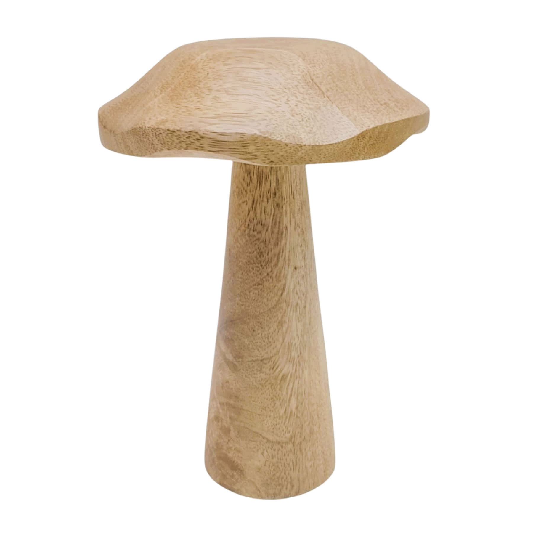 Honeybloom Mango Wood Mushroom Decor, 6"