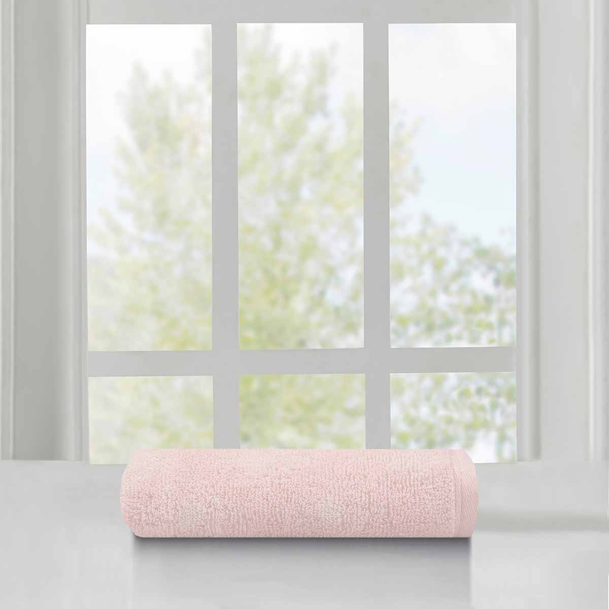 Honeybloom Plush Performance Pink Patterned Hand Towel, 16x28