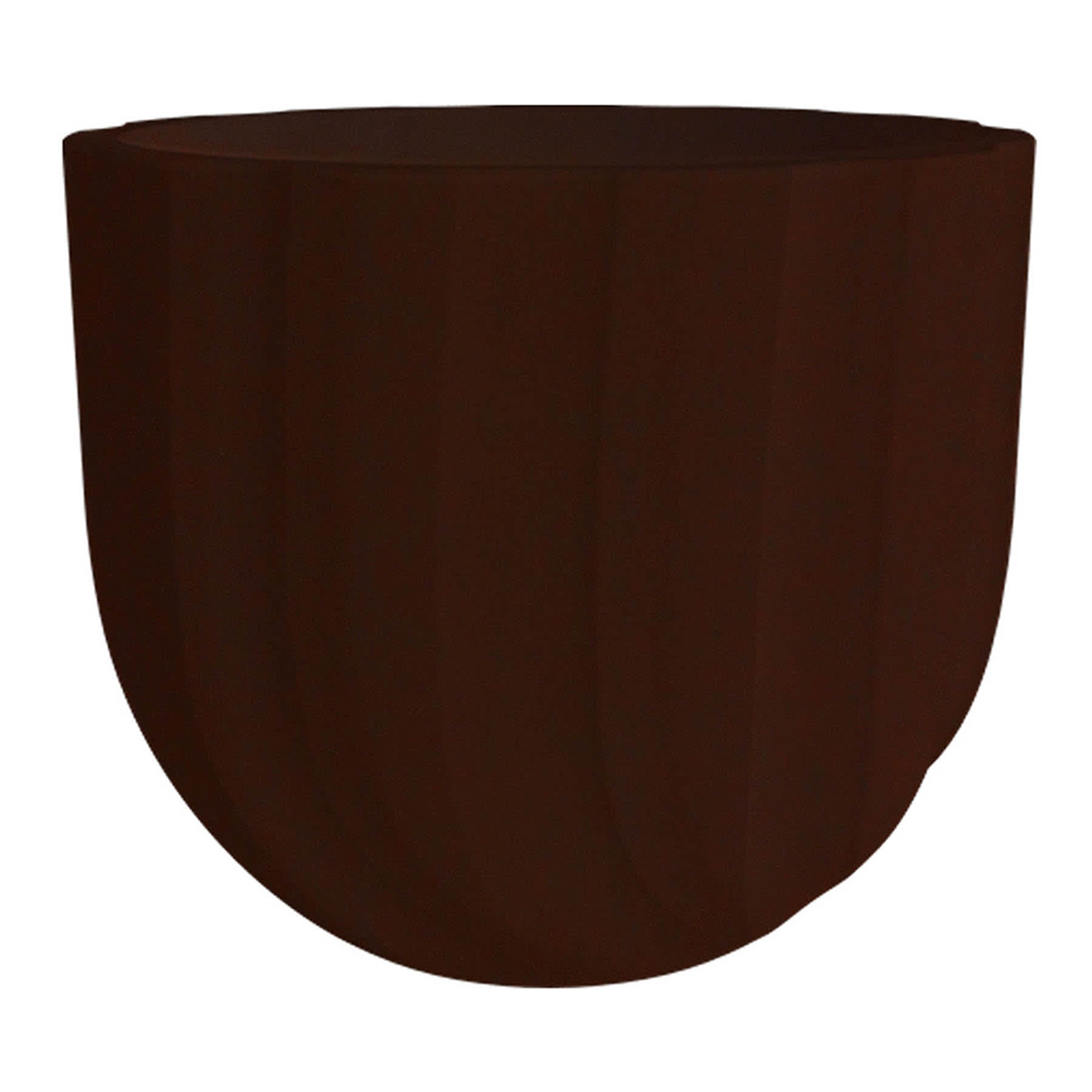 Brown Spello Ondulato Planter, 6"