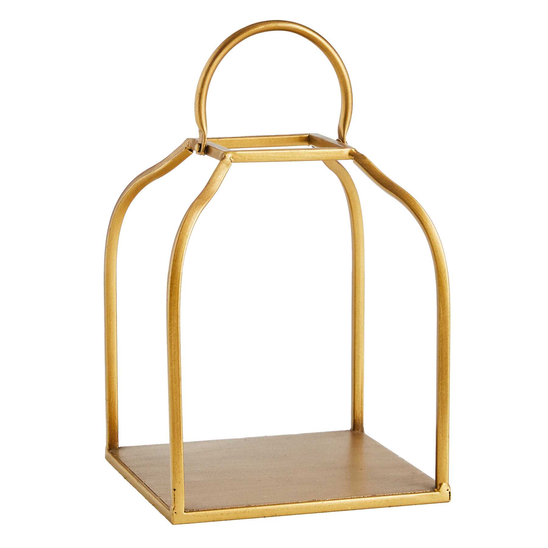 Honeybloom Gold Metal Lantern, 6x10