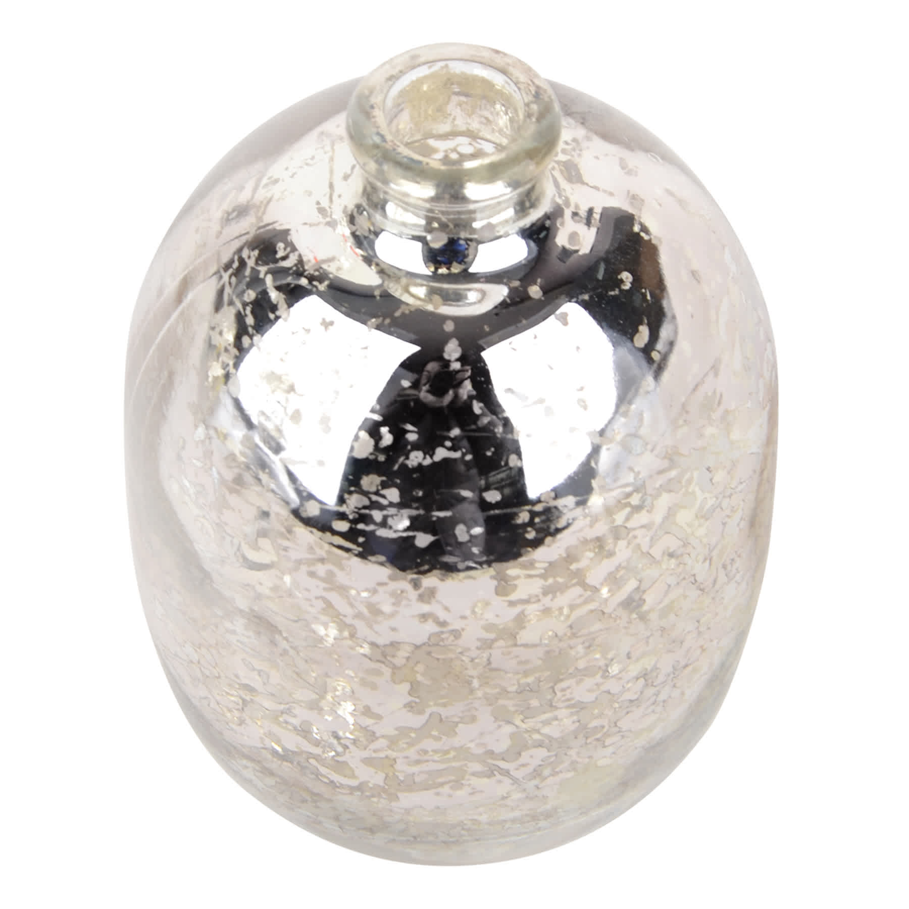 Silver Mercury Glass Bud Vase, 5.5"