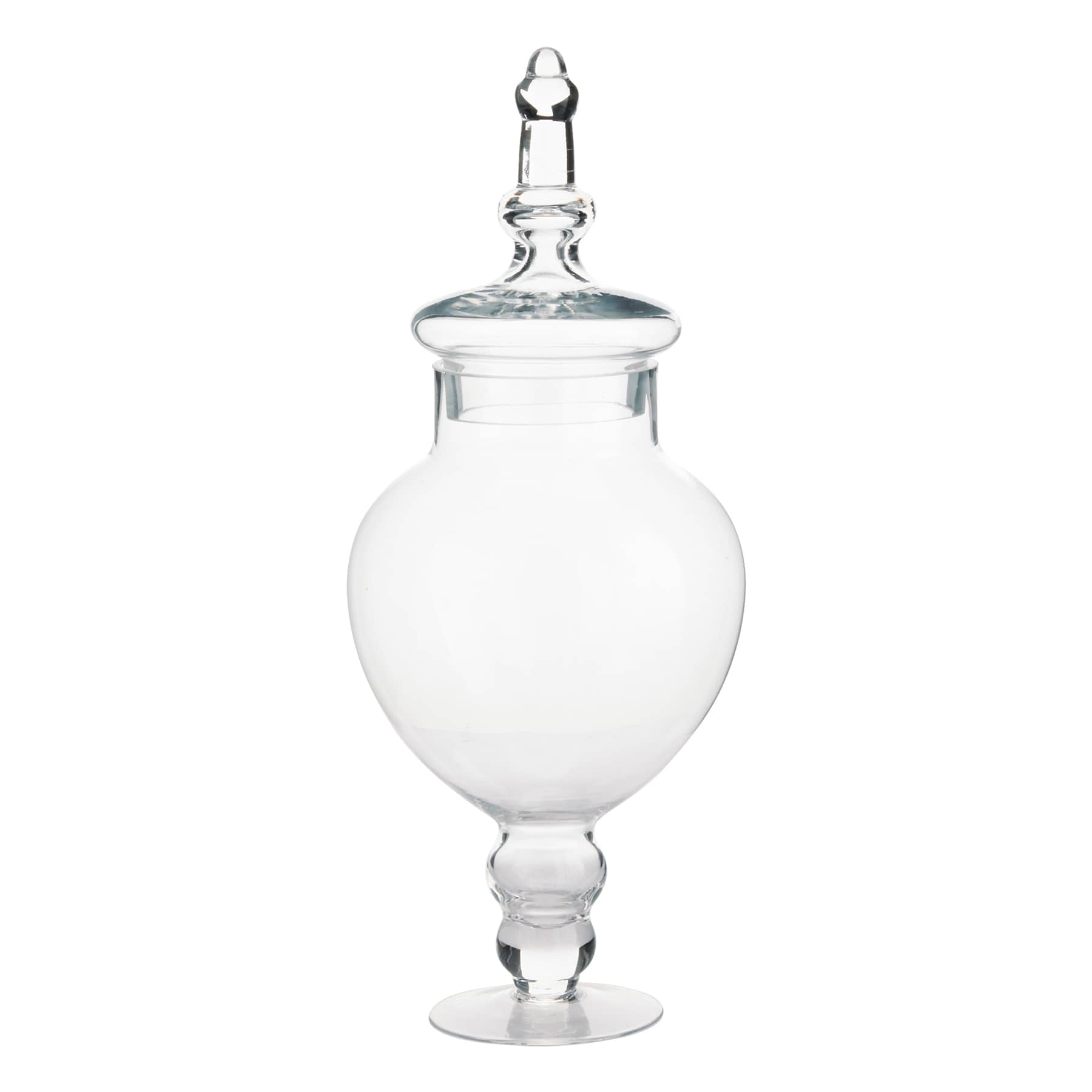 Clear Glass Apothecary Jar, 15"