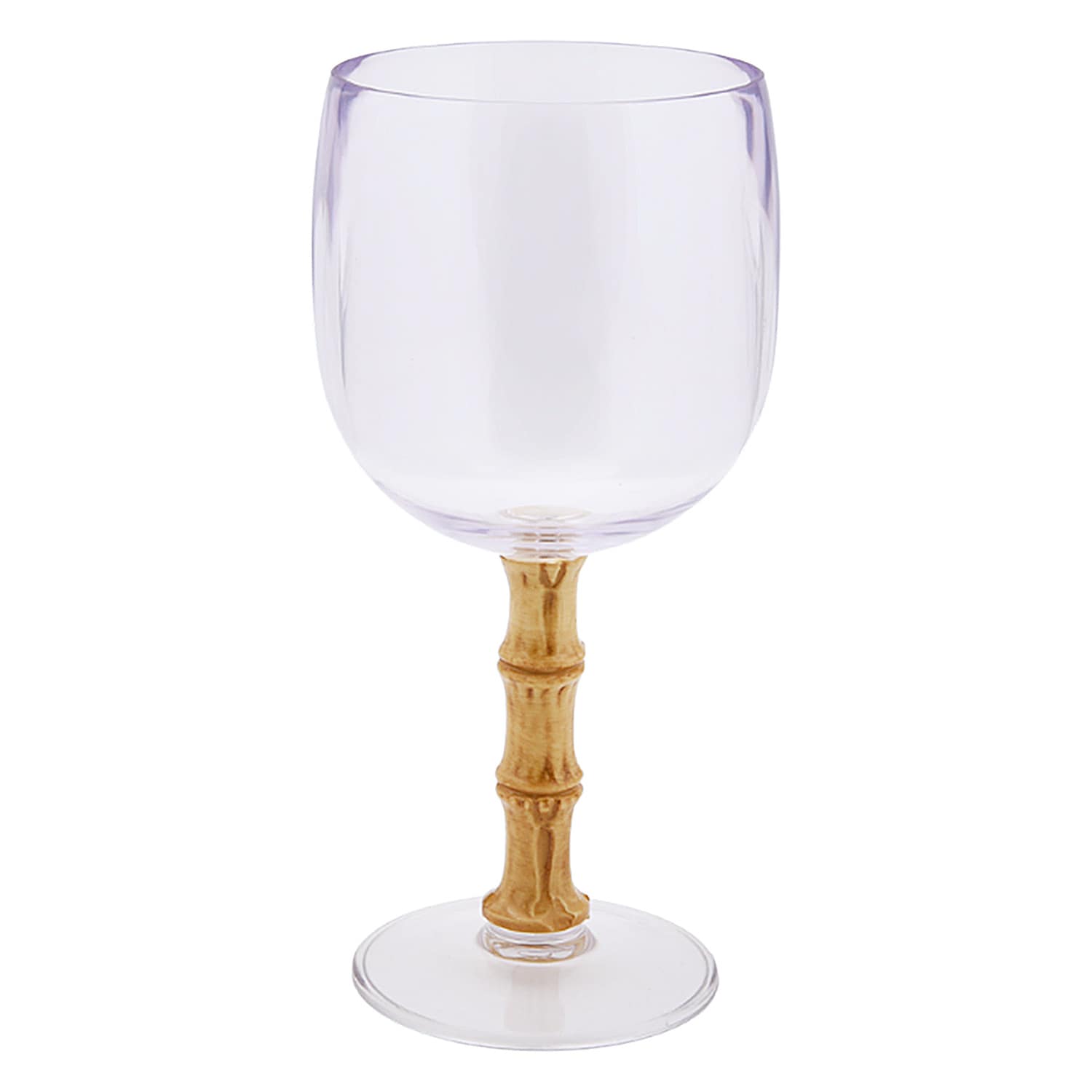 Providence Bamboo Handle Clear Wine Glass