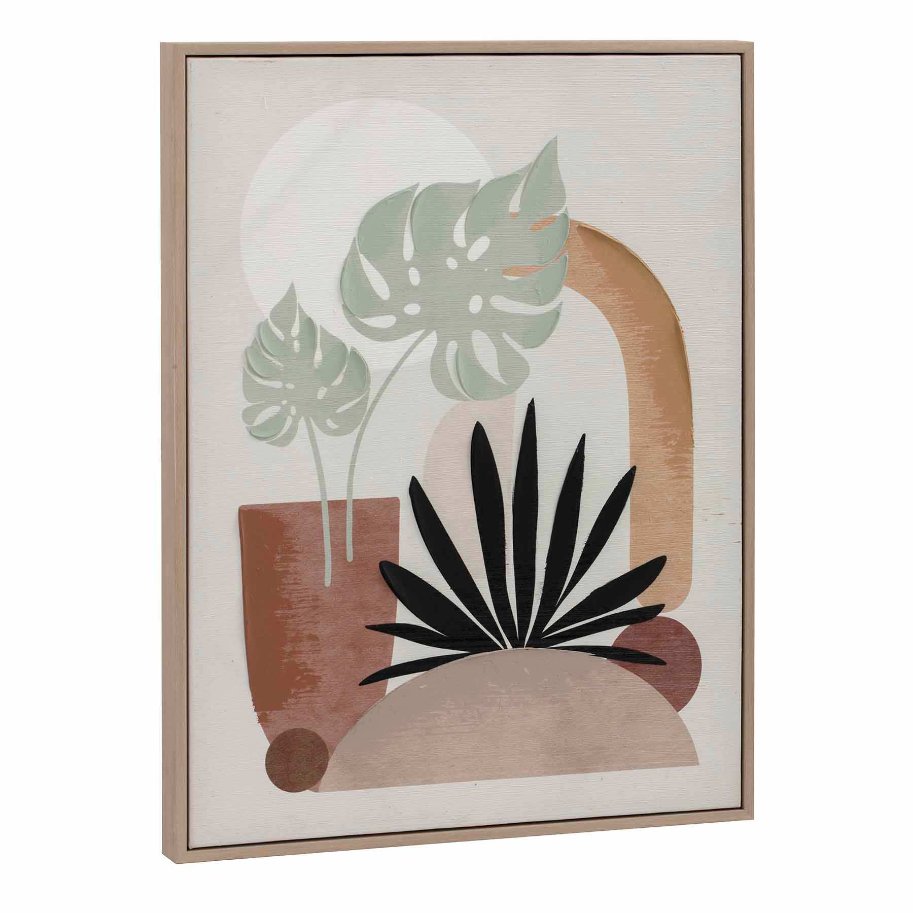Soul Searcher Framed Botanical Soul Canvas Wall Art, 18x24