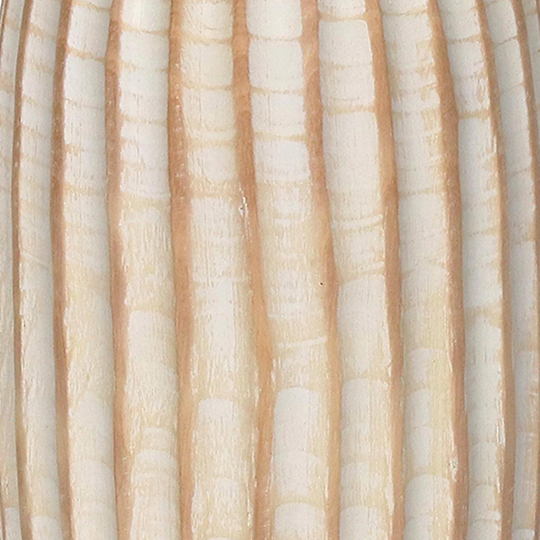 Found & Fable Whitewash Carved Vase, 16"