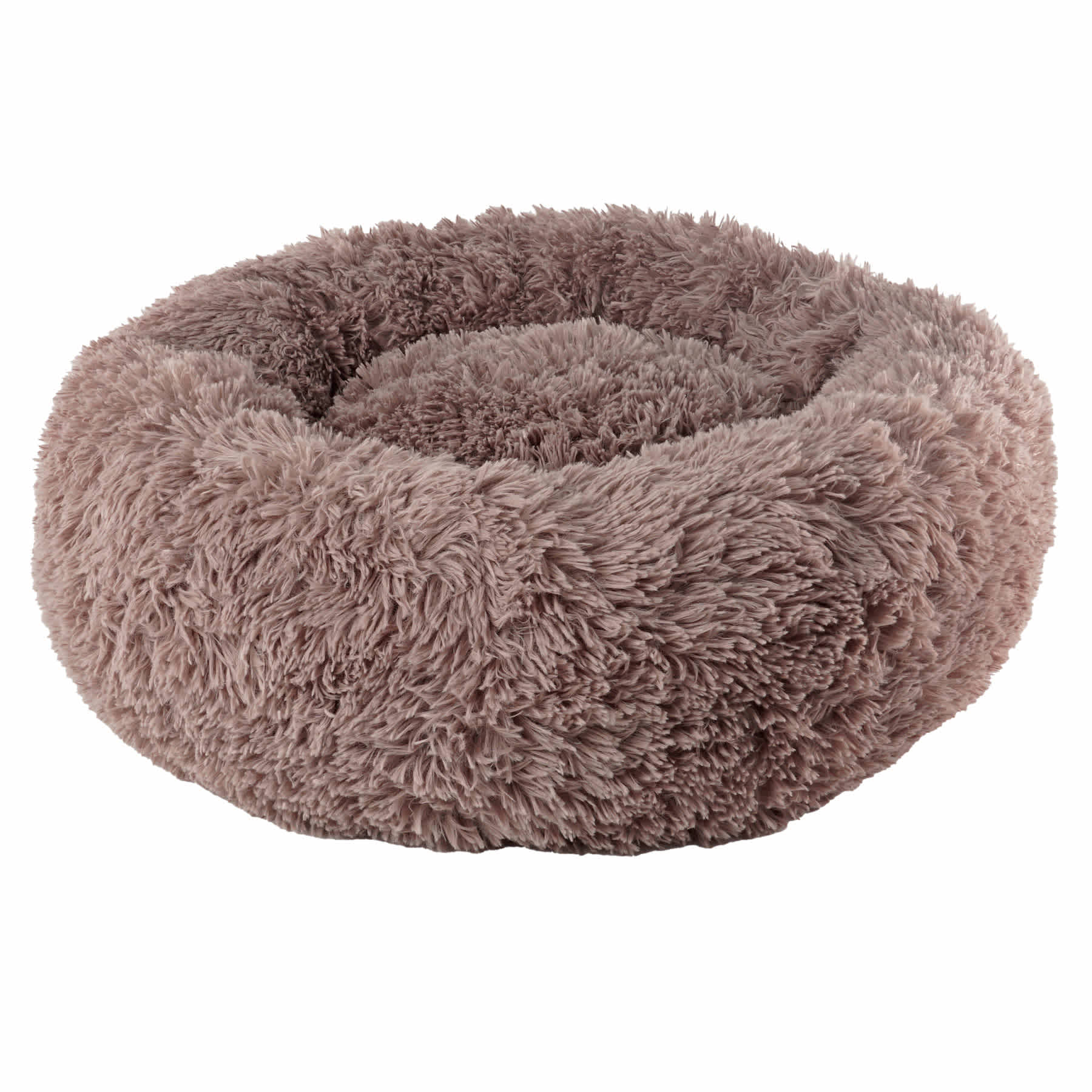 Round Taupe Eyelash Pet Cuddler, 36"