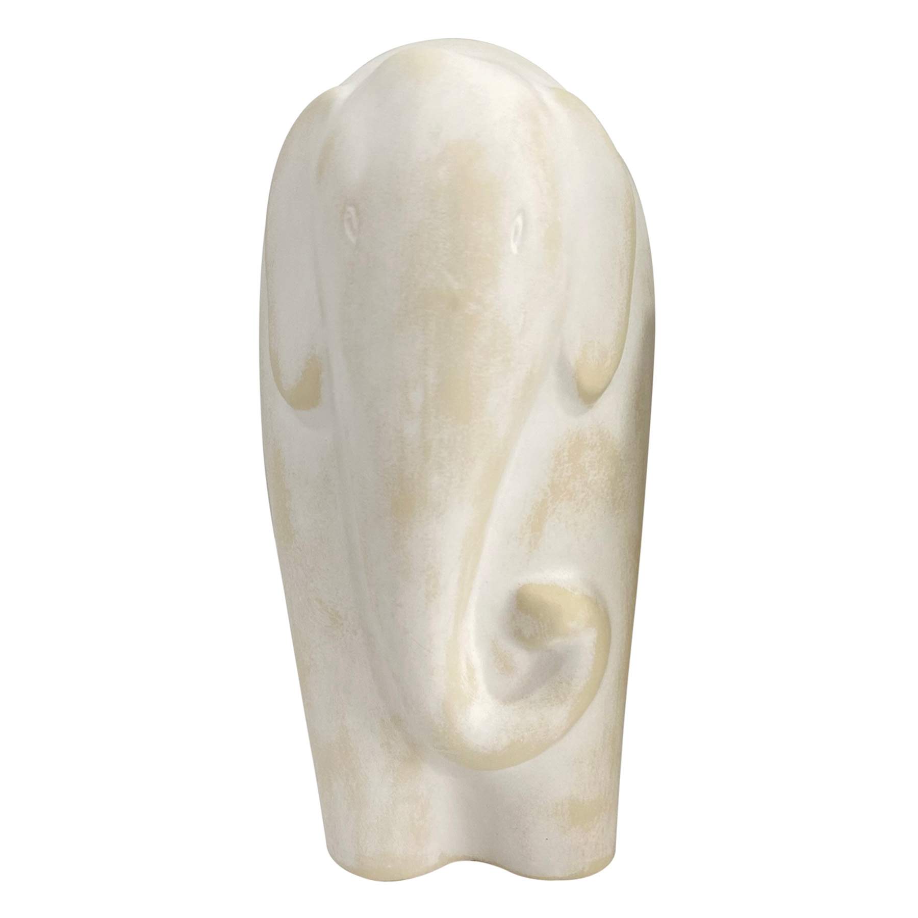 Neutral Ceramic Elephant, 10.5"