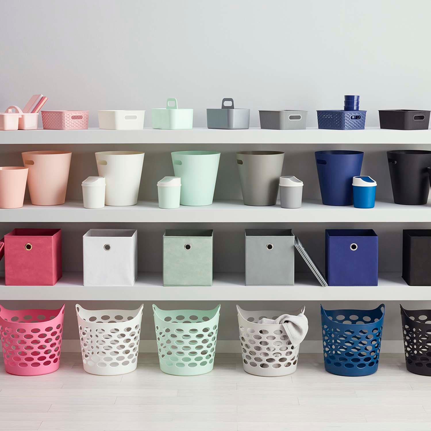 3-Pack Storage Bin, Pink