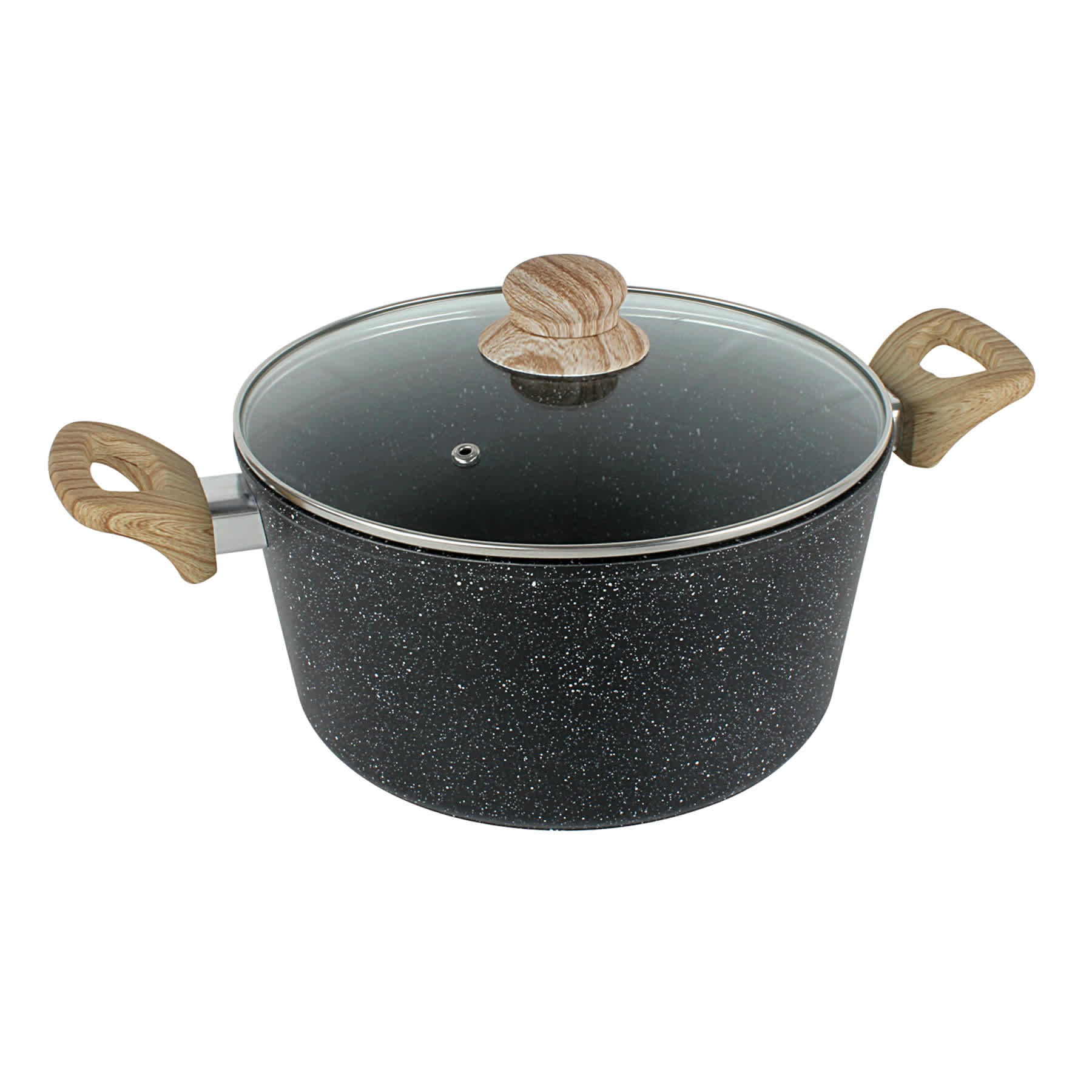 5-Quart Speckled Non-Stick Dutch Oven, Black