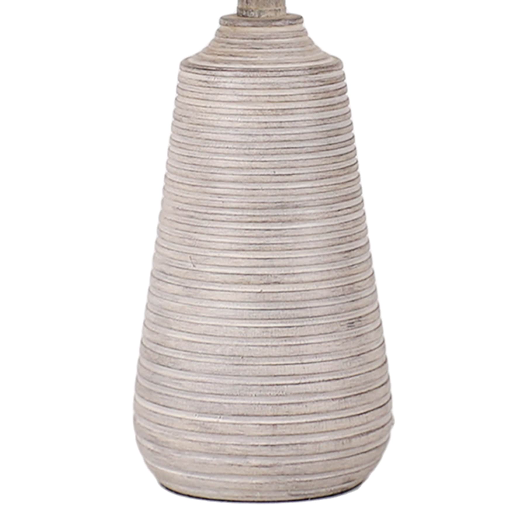 Grey Small Table Lamp with Shade, 21.5"