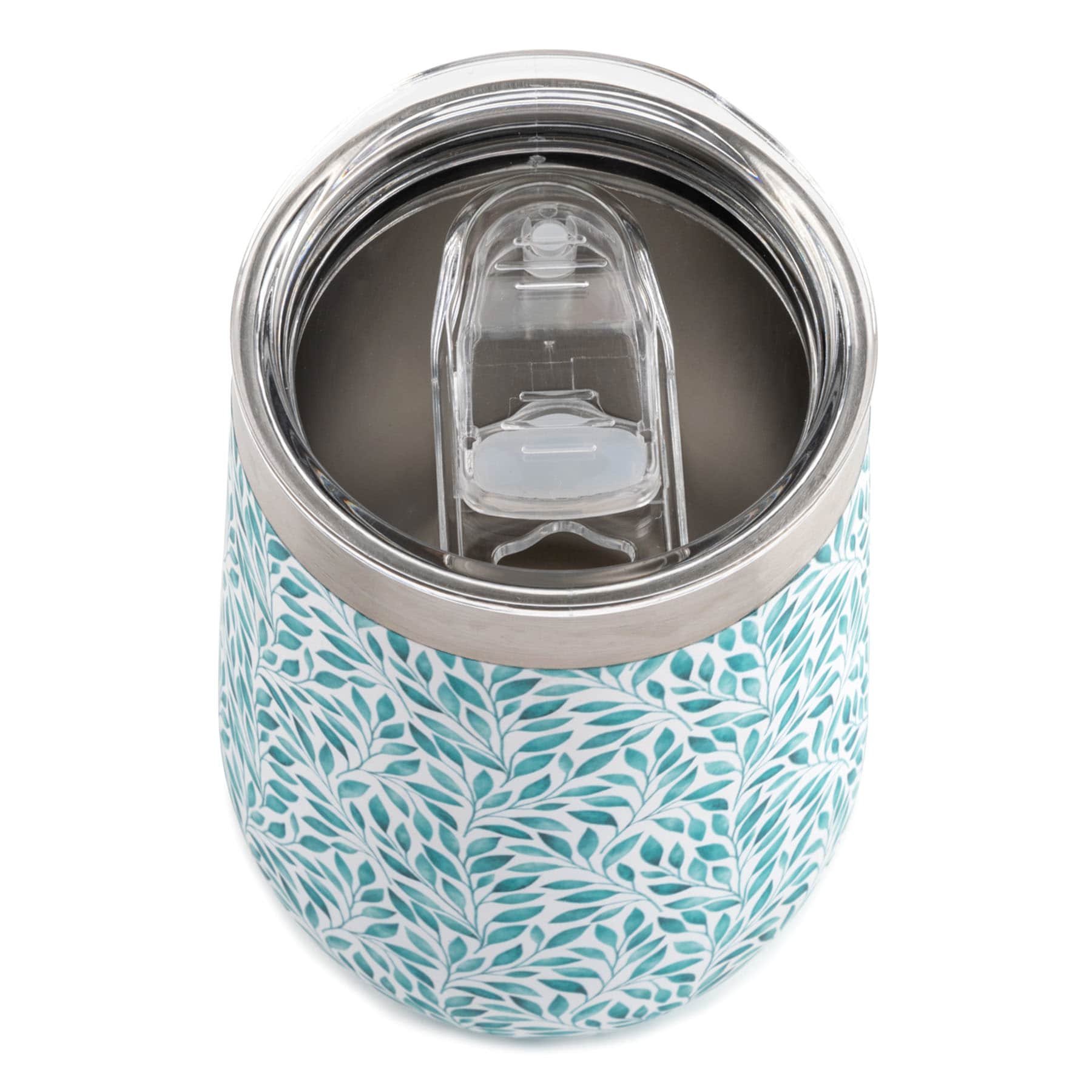 Leaves Print Wine Tumbler, 14oz