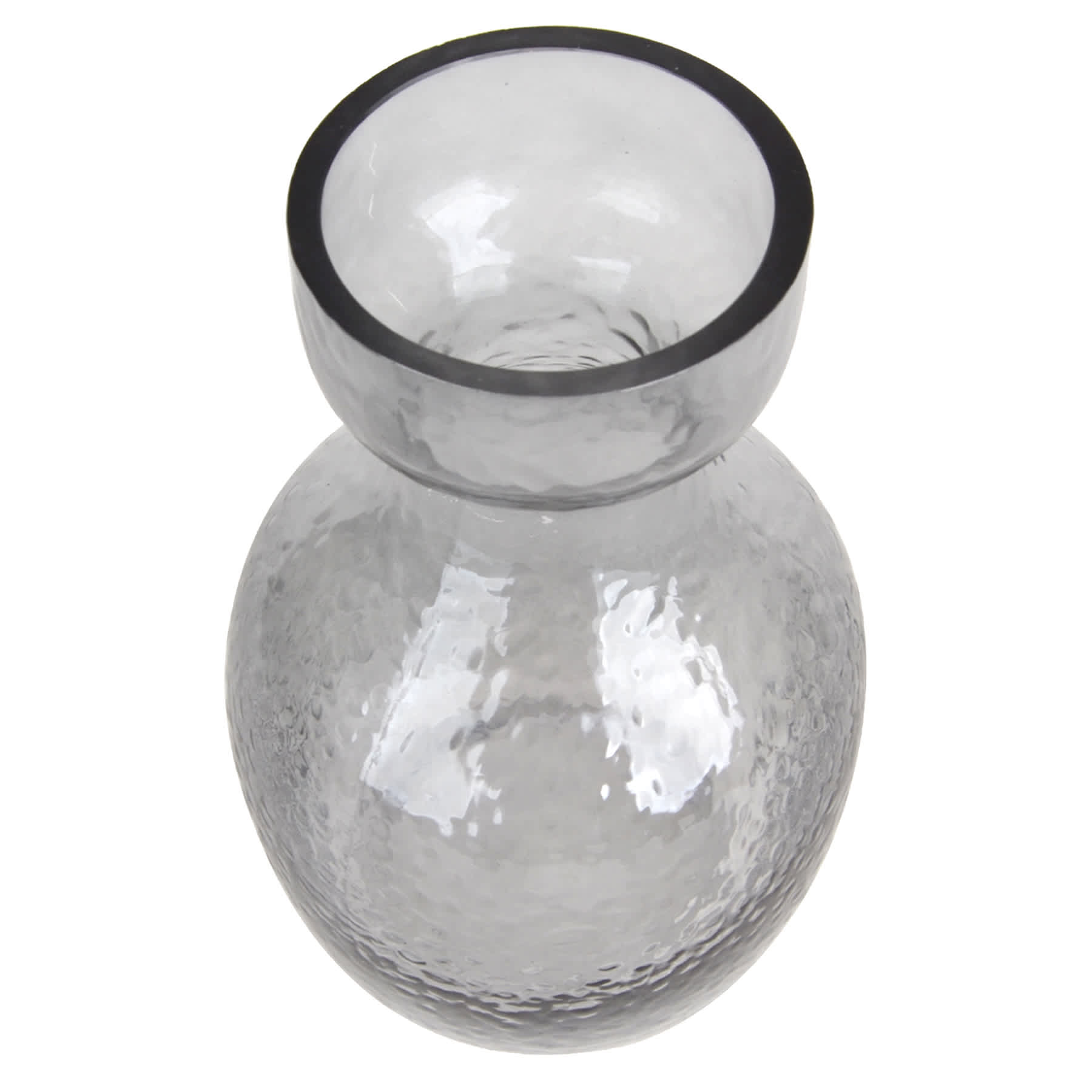 Found & Fable Grey Textured Ceramic Vase, 7"