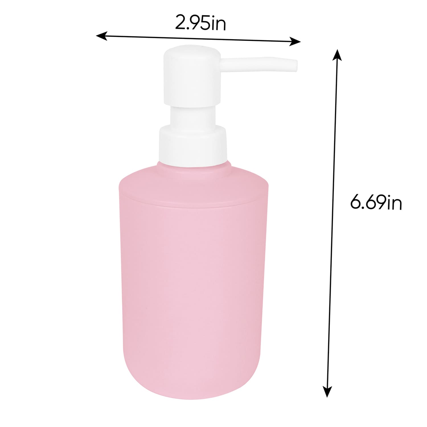 Tiny Dreamers Pink Plastic Soap Dispenser, 6.7"