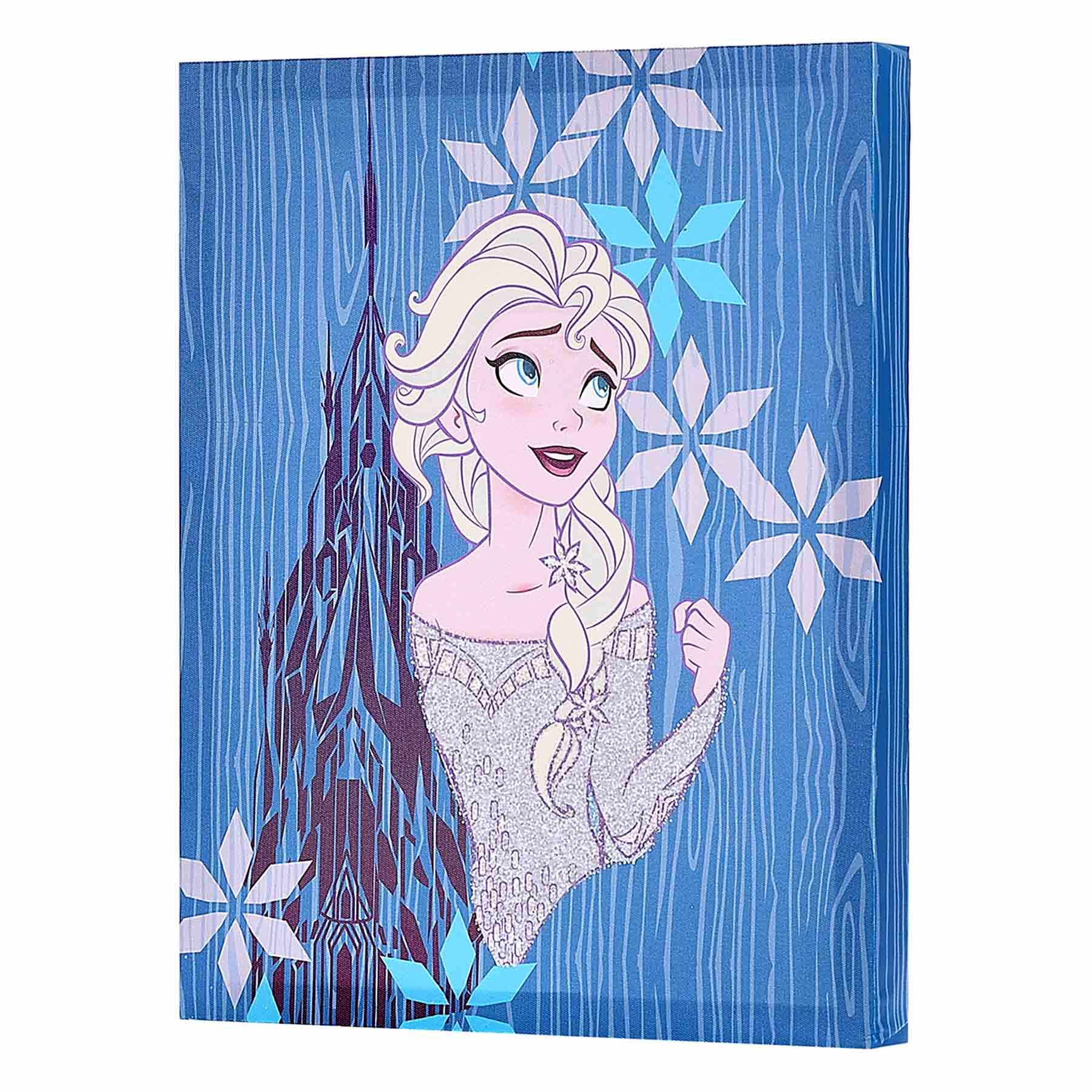 Frozen Glitter Canvas Wall Art, 11x14