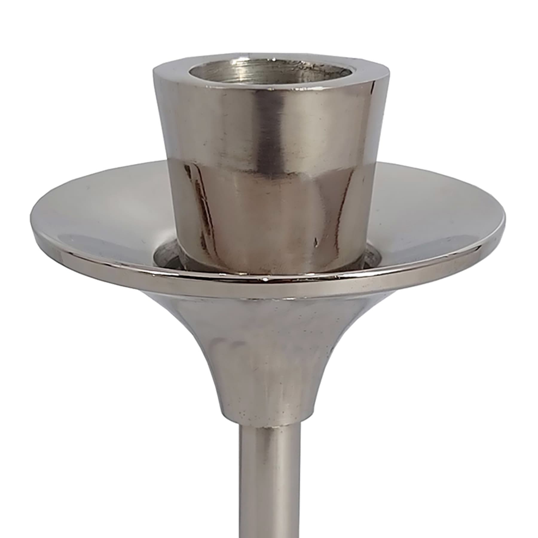 Silver Taper Candle Holder, 6"