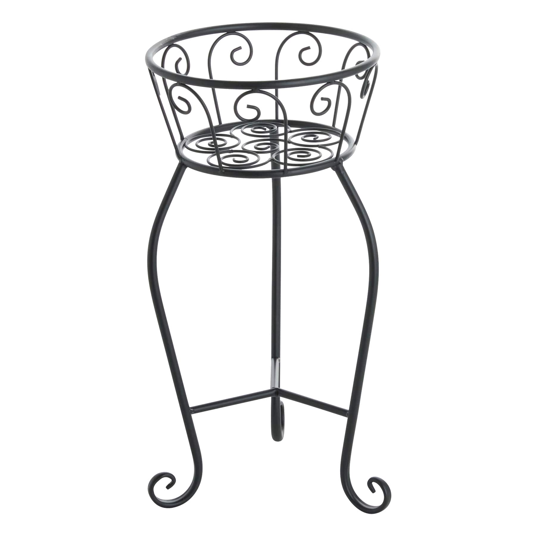 Black Metal Planter Stand, Small