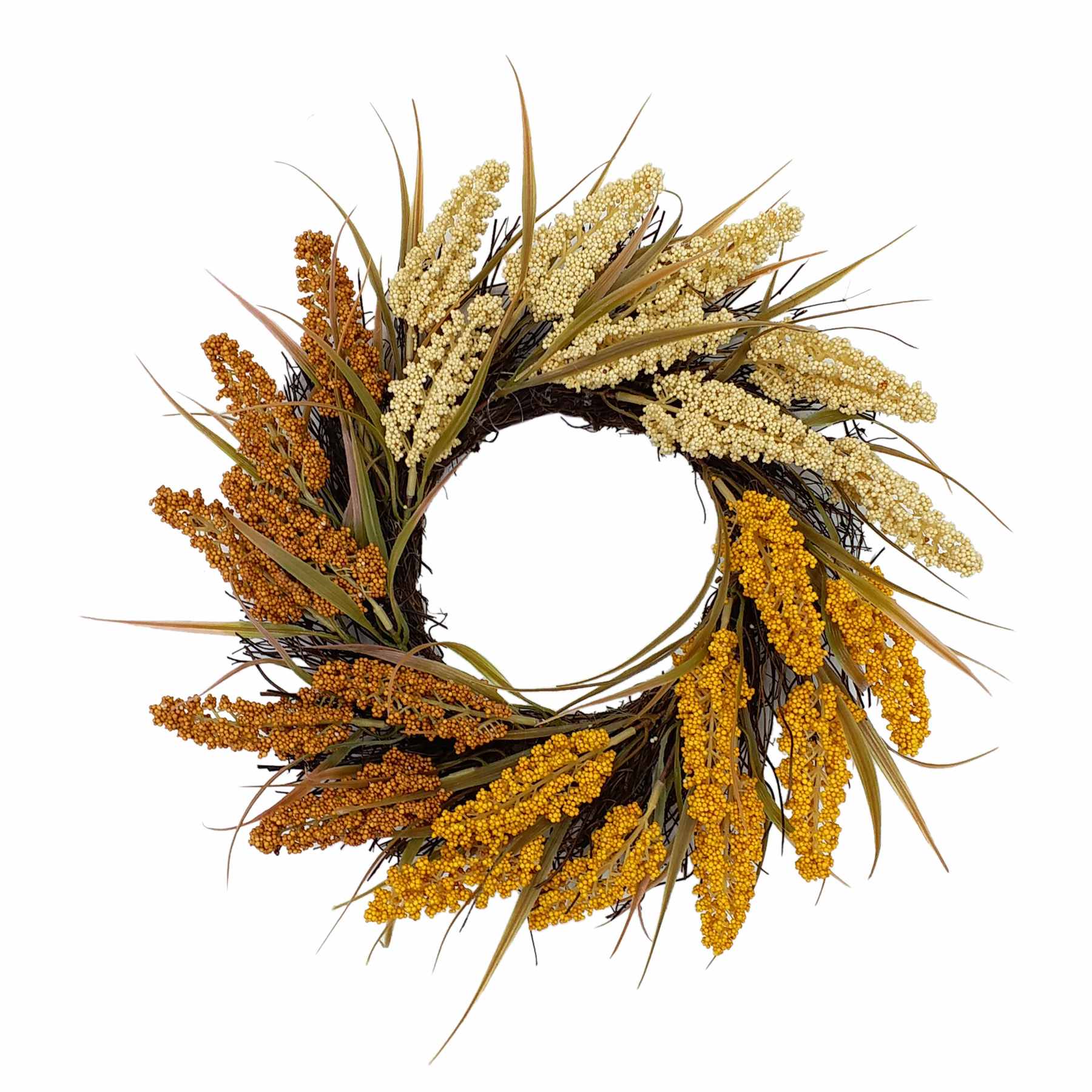 Multicolored Heather Wreath, 16"