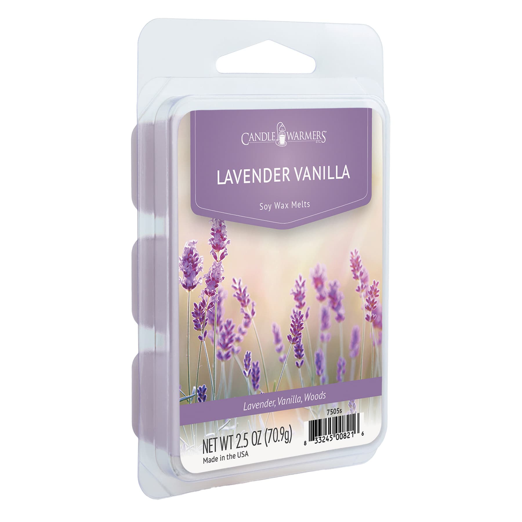 Lavender Vanilla Scented Wax Melts, 2.5oz
